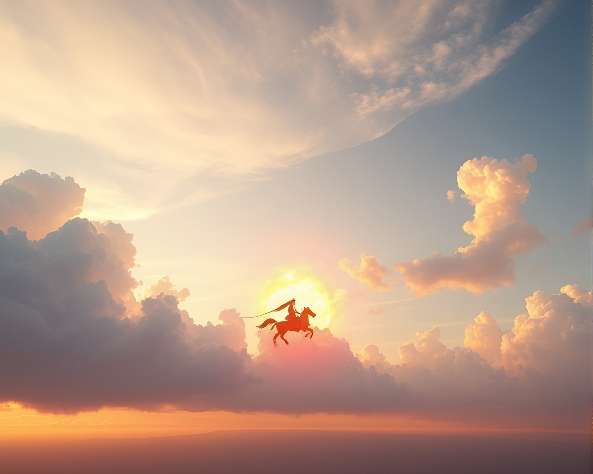 Explosive Chariot Emerges in Cool Dawn Light – free AI stock image