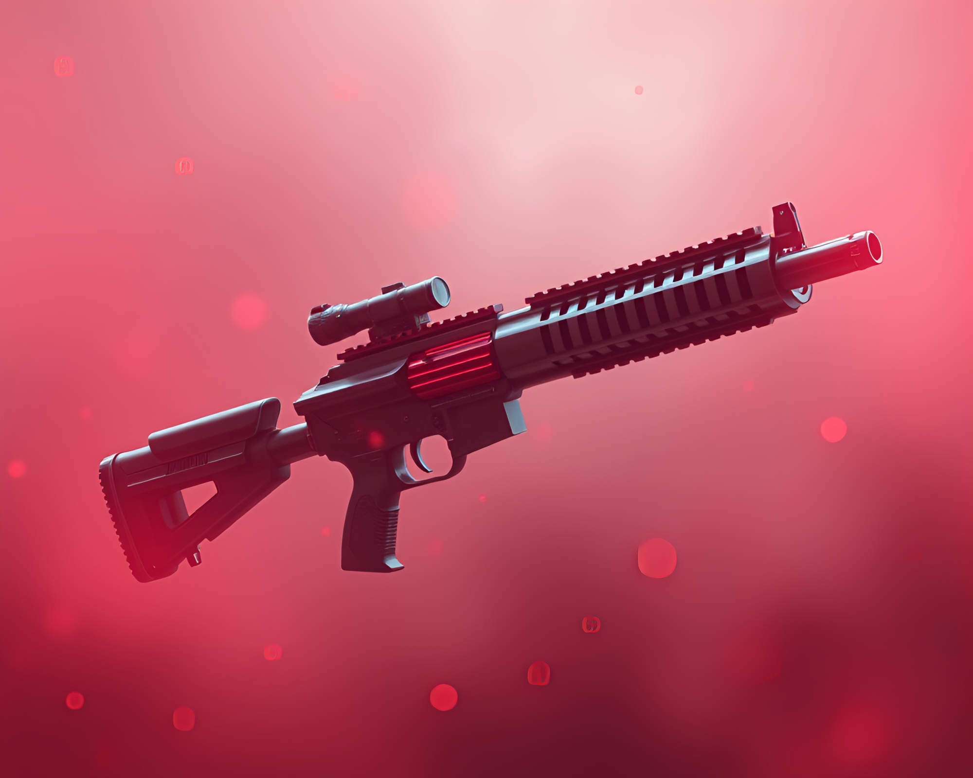 Futuristic Plasma Rifle on Dreamy Film Sprocket Design – free AI stock image