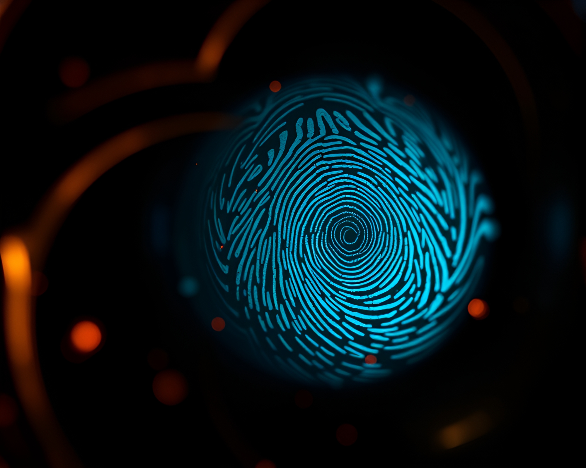 Fingerprint Swirl Djinn Emerges in Mystic Concept Art – free AI stock image