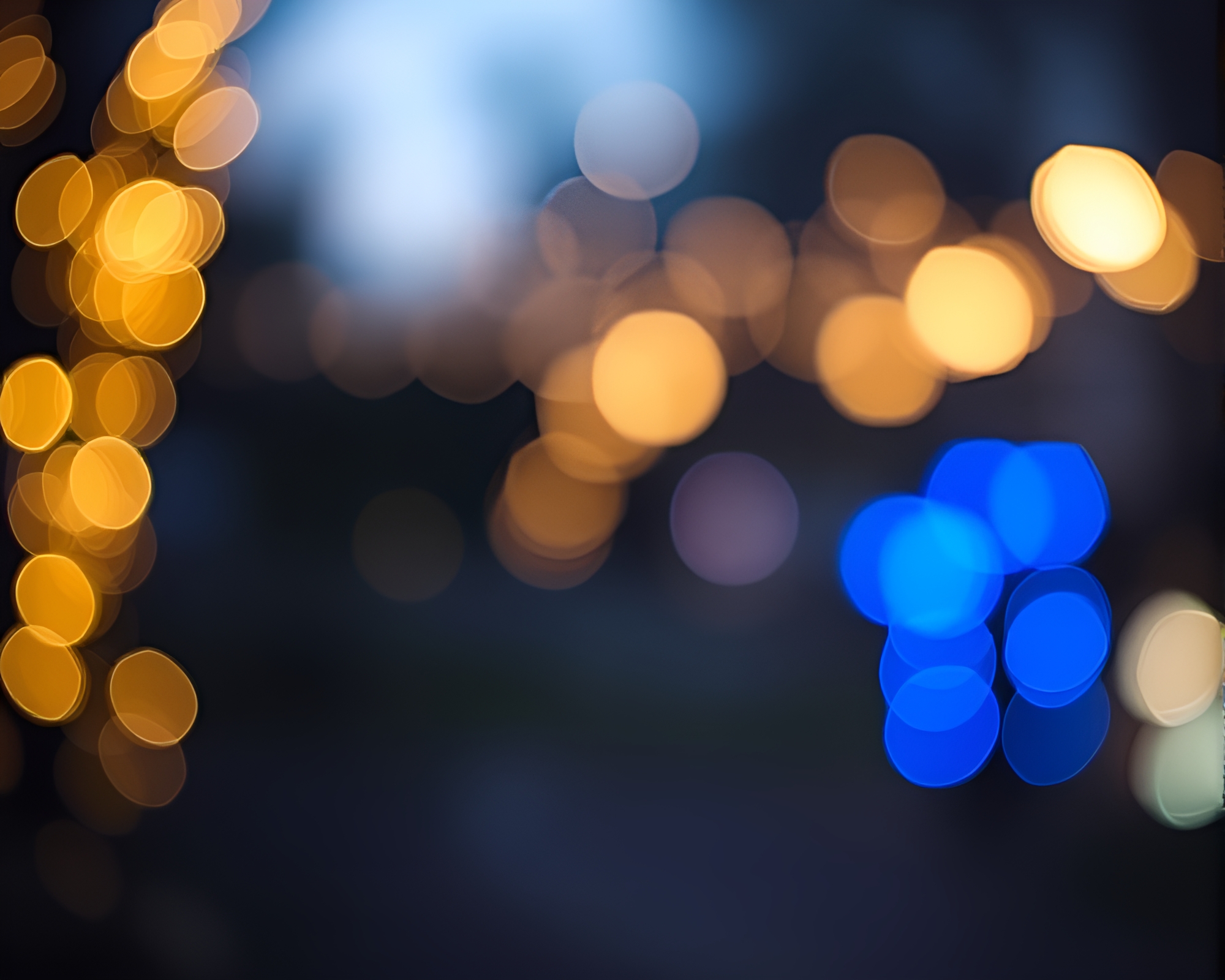 Enchanting Fairy Silhouette in Blue Bokeh Forest – free AI stock image