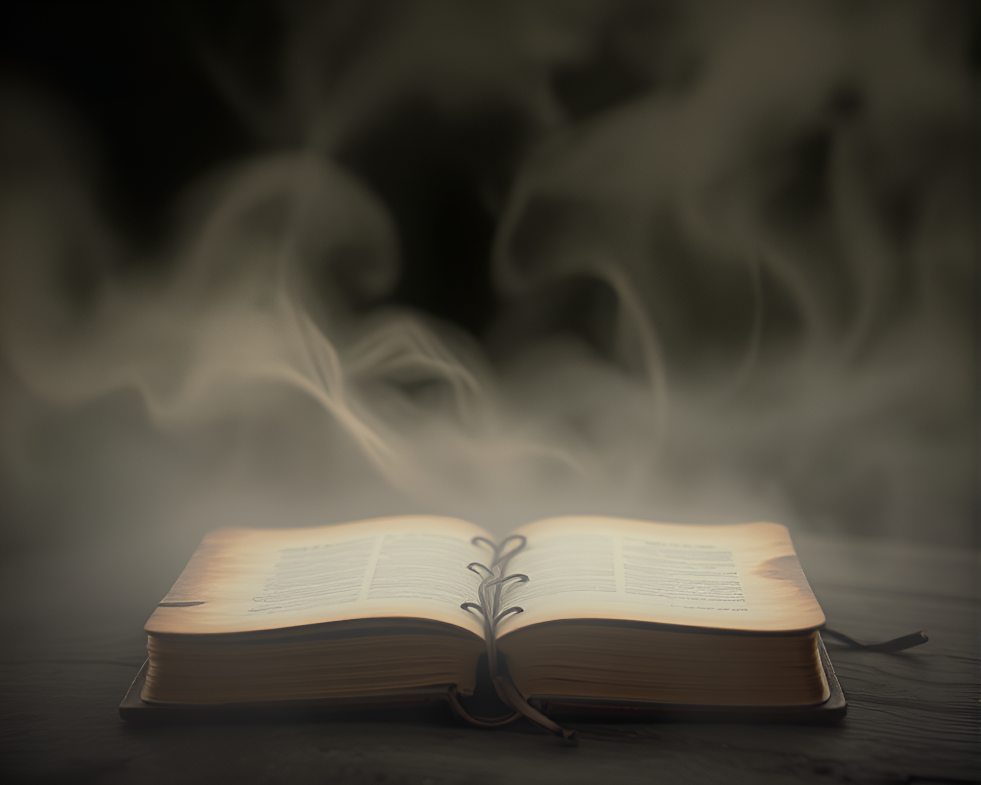 Ink Wash Diary in Dawn Mist Long Exposure – free AI stock image