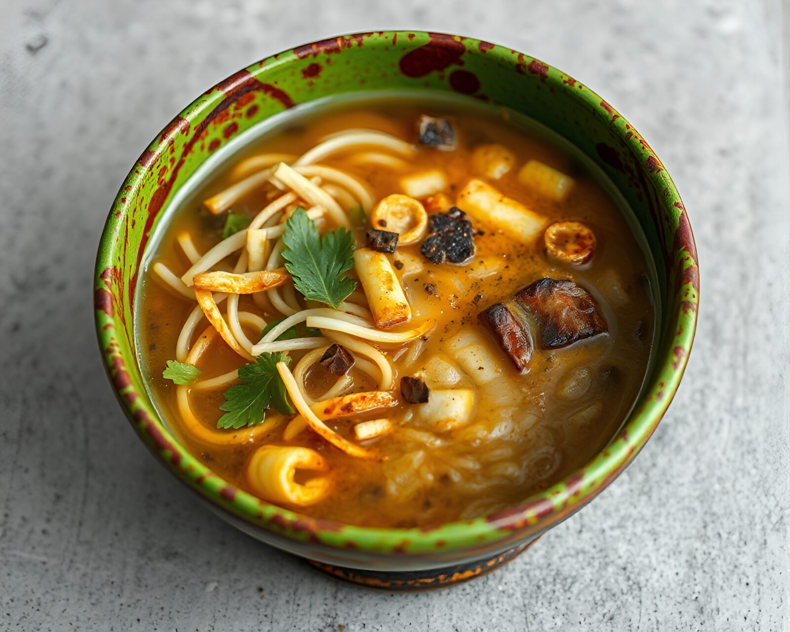 Rust-flecked ramen bowl in stunning real-time ray tracing