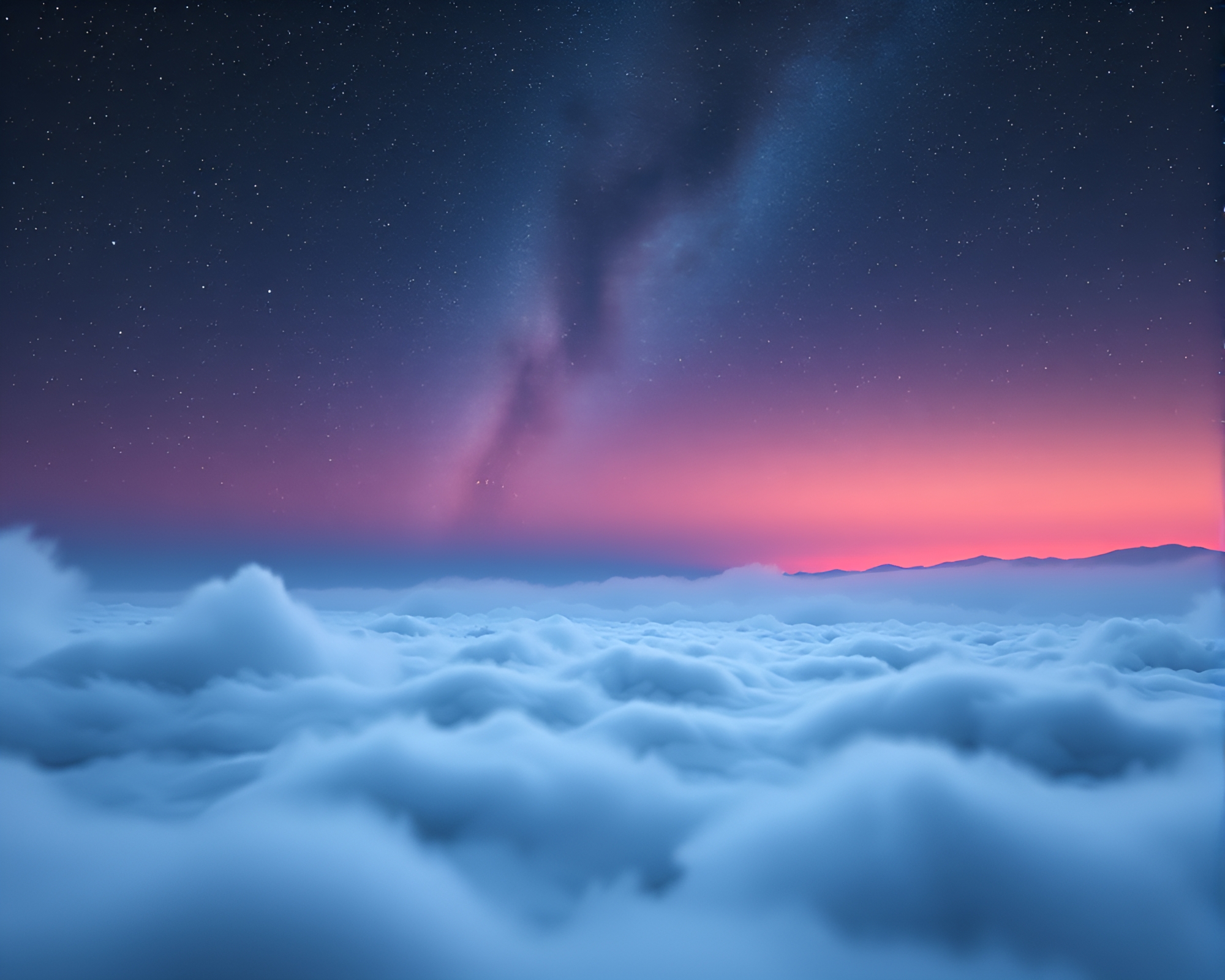 Schrodinger’s Cat in Starlit Toon Fog Drift – free AI stock image