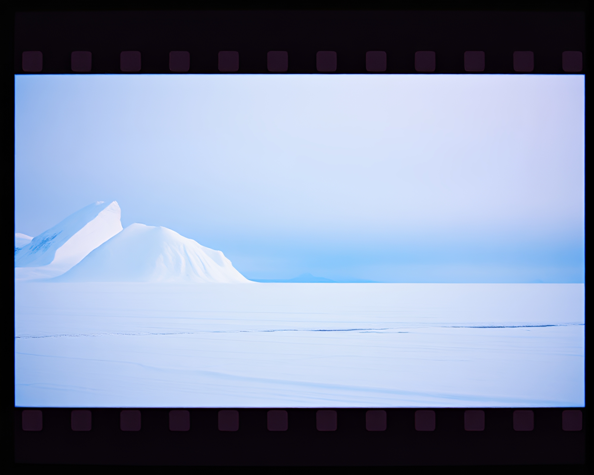 Surreal Geometric Abstraction: Film Sprocket Tundra – free AI stock image