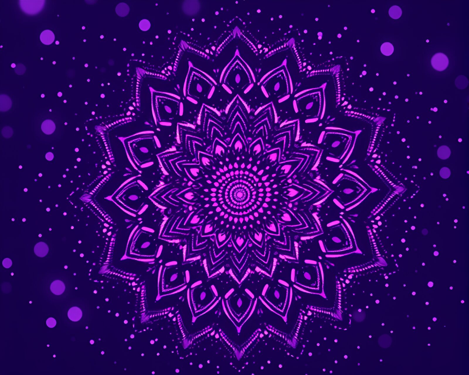 A mesmerizing mandala design in twilight purple tones