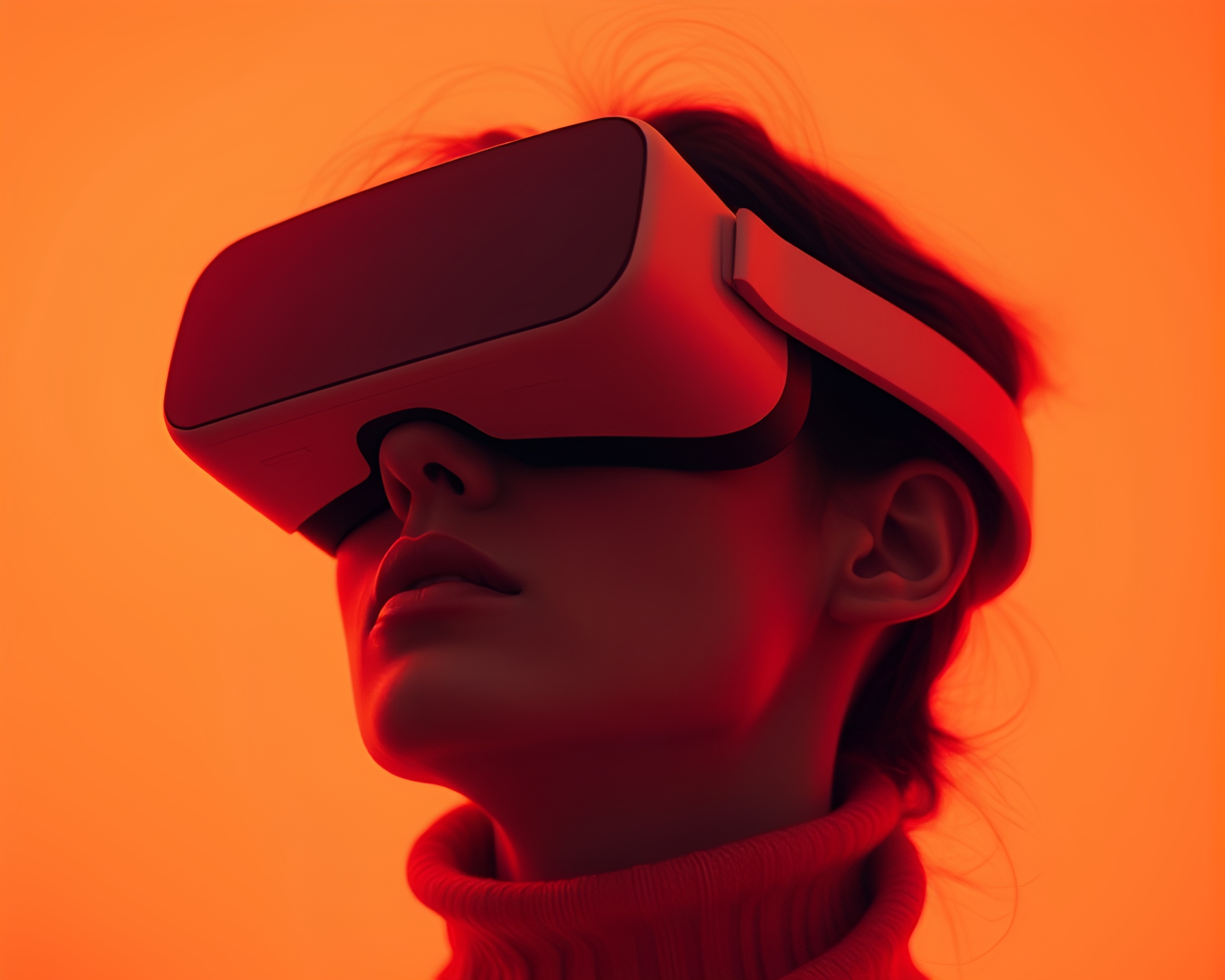 Futuristic augmented reality glasses in minimalistic setting – free AI stock image