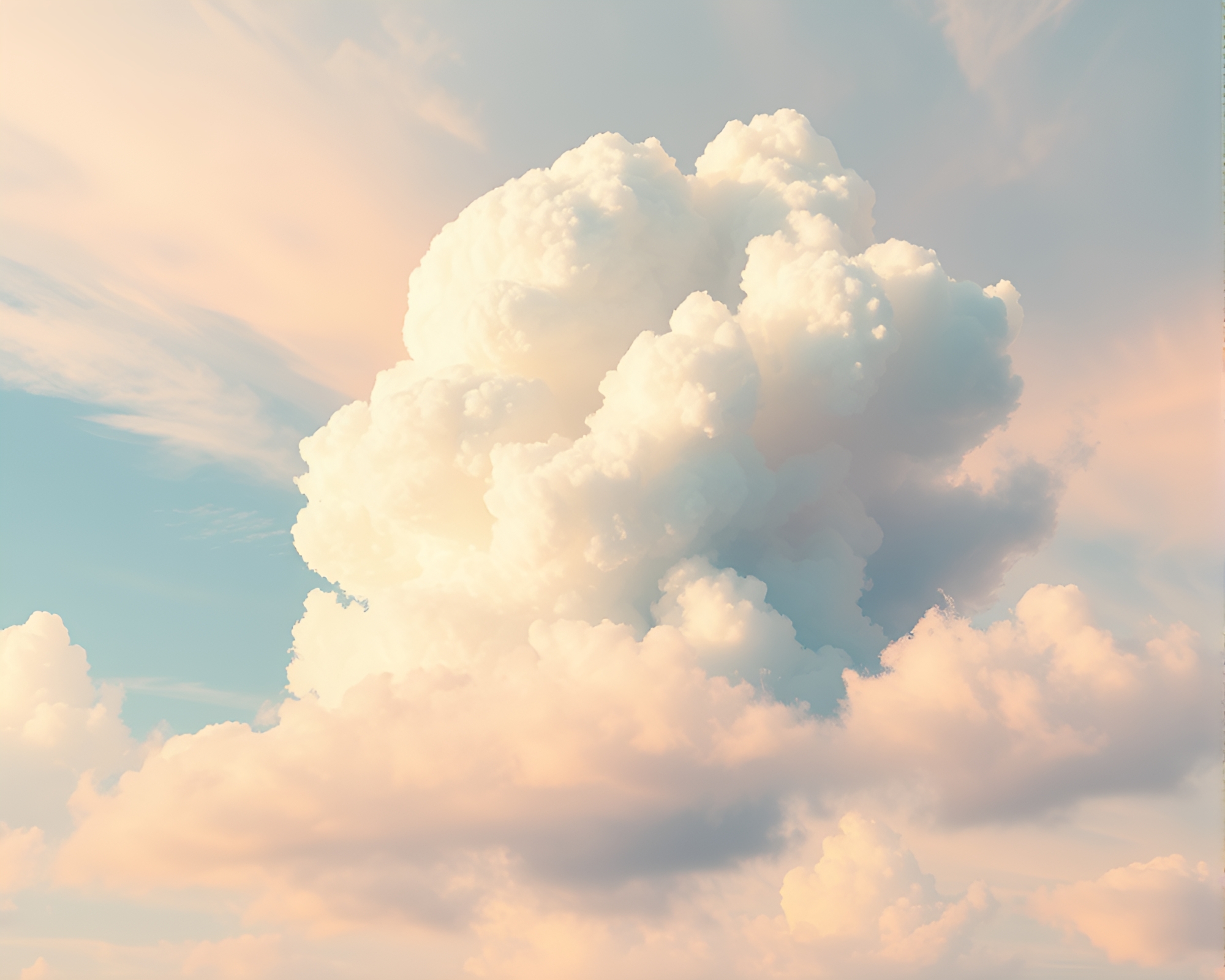 Explosive Oasis: Pastel Geometric Abstraction – free AI stock image