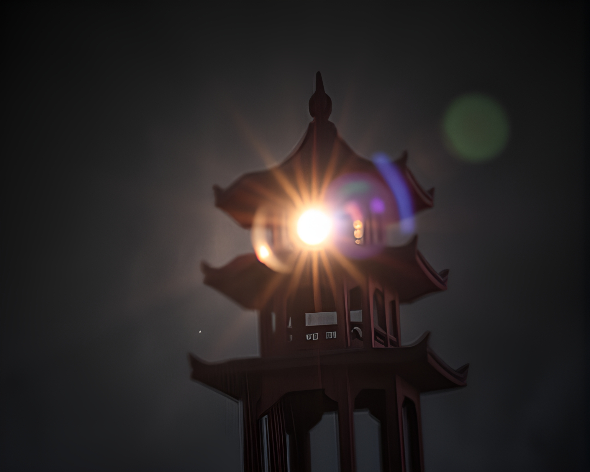 Pagoda Discovery in Chalkboard Art – free AI stock image