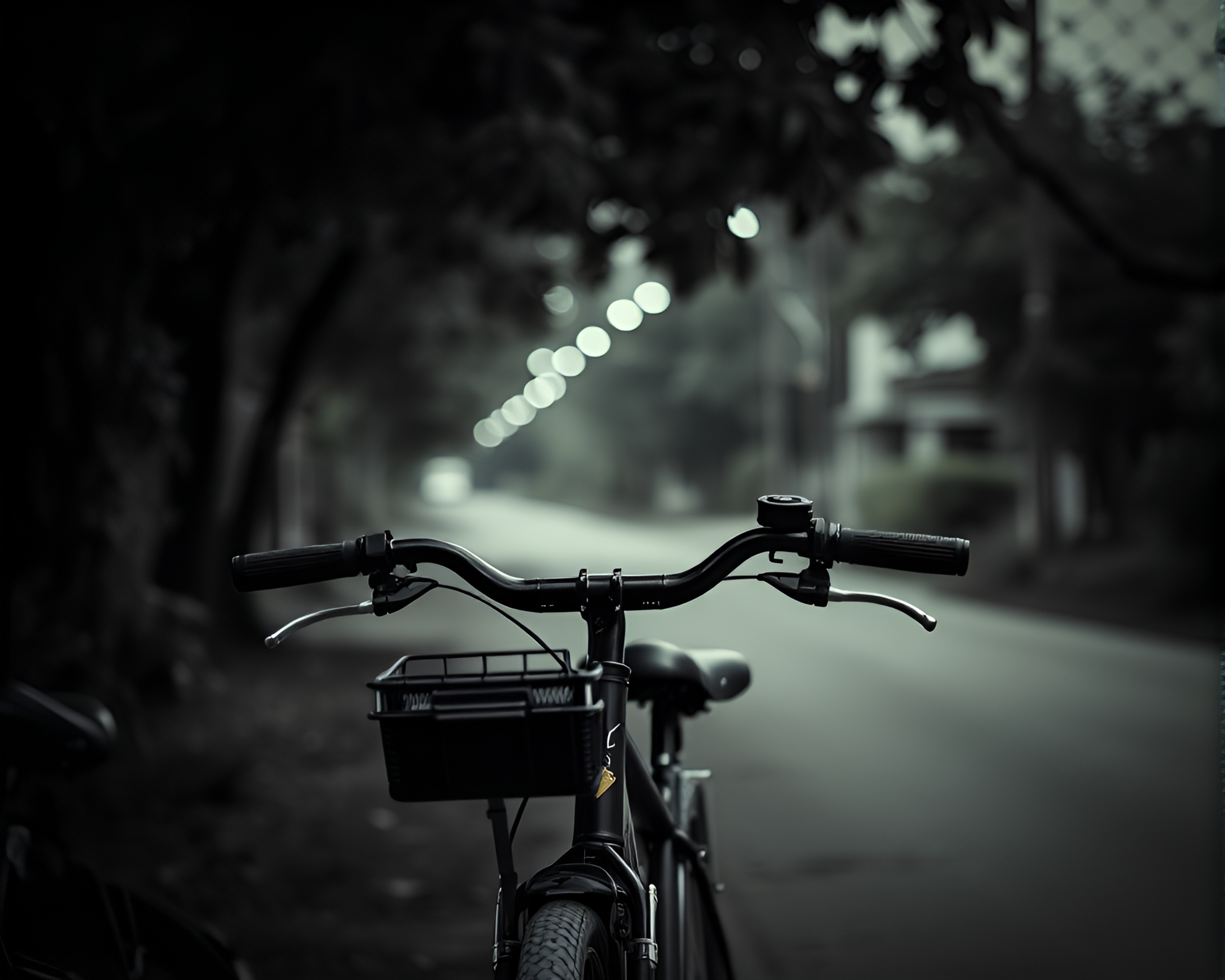 Urban Duotone Bicycle Portrait – free AI stock image