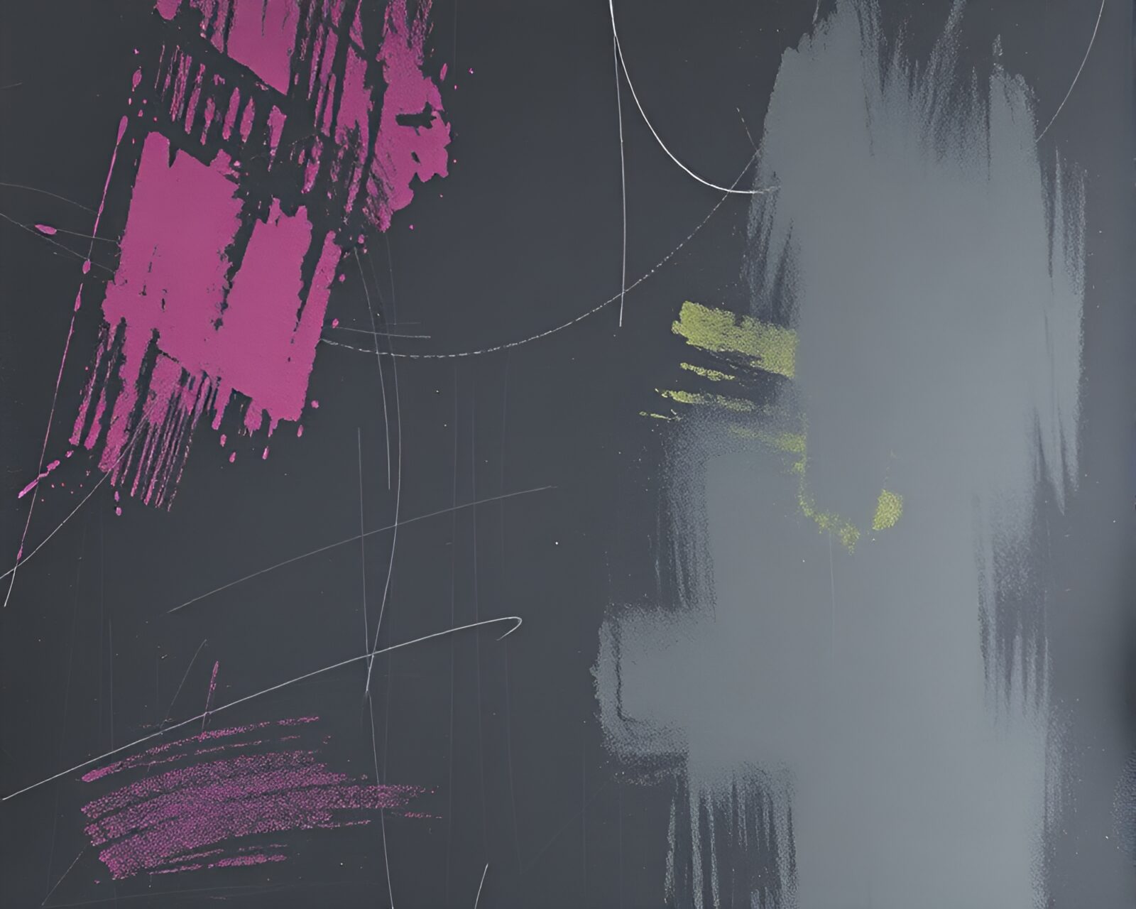 Majestic golem surrounded by vibrant jewel tones on chalkboard