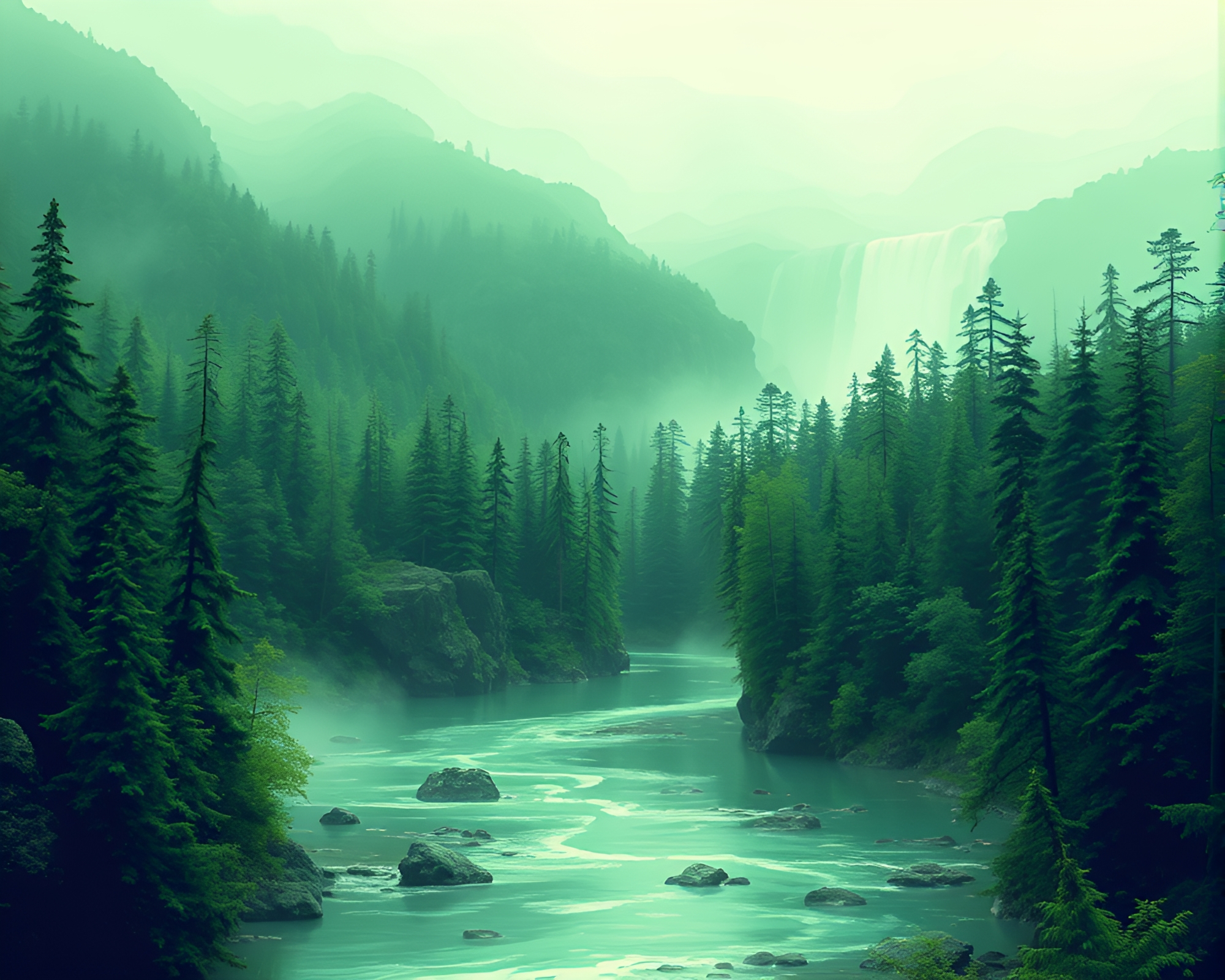 Vibrant Arctic Oasis in 16-Bit Style – free AI stock image