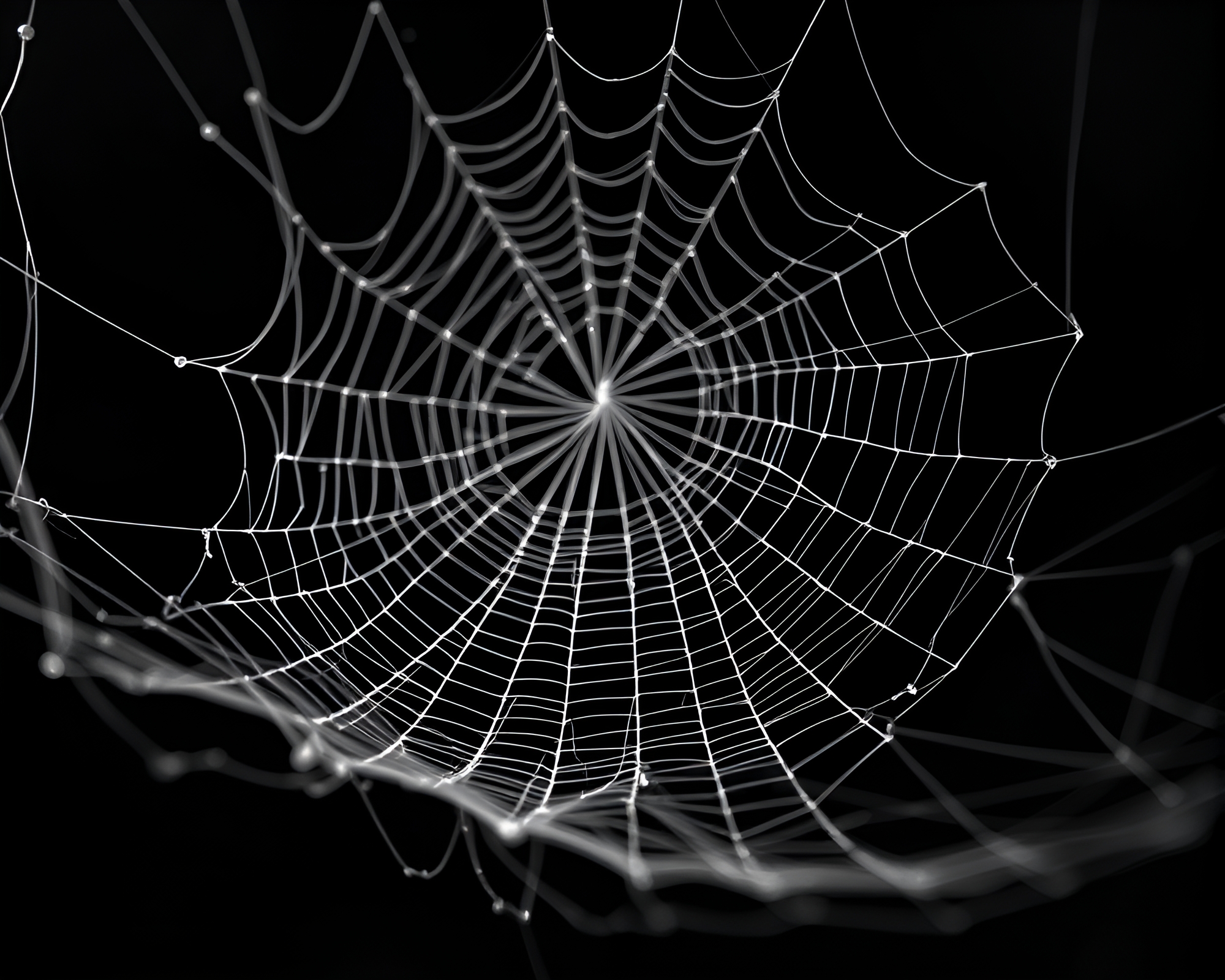 Drum encased in delicate cobweb strands under ivory light – free AI stock image