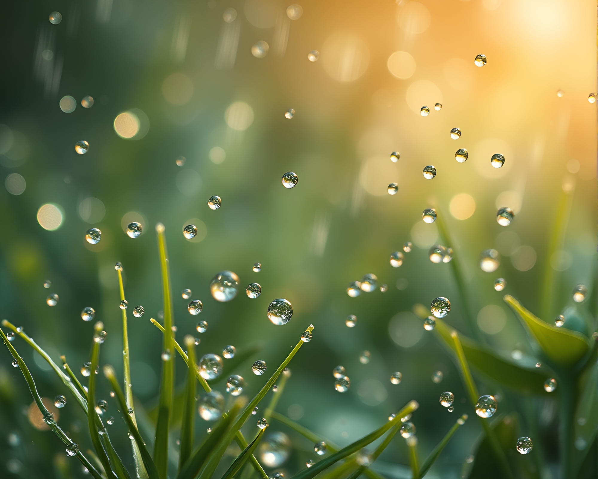 Quantum Fluctuations in a Dewy World – free AI stock image