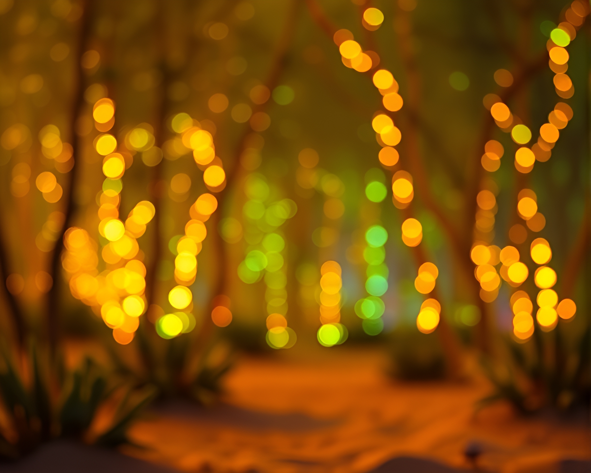 Enchanting Bioluminescent Voxel Forest Bokeh Glow – free AI stock image