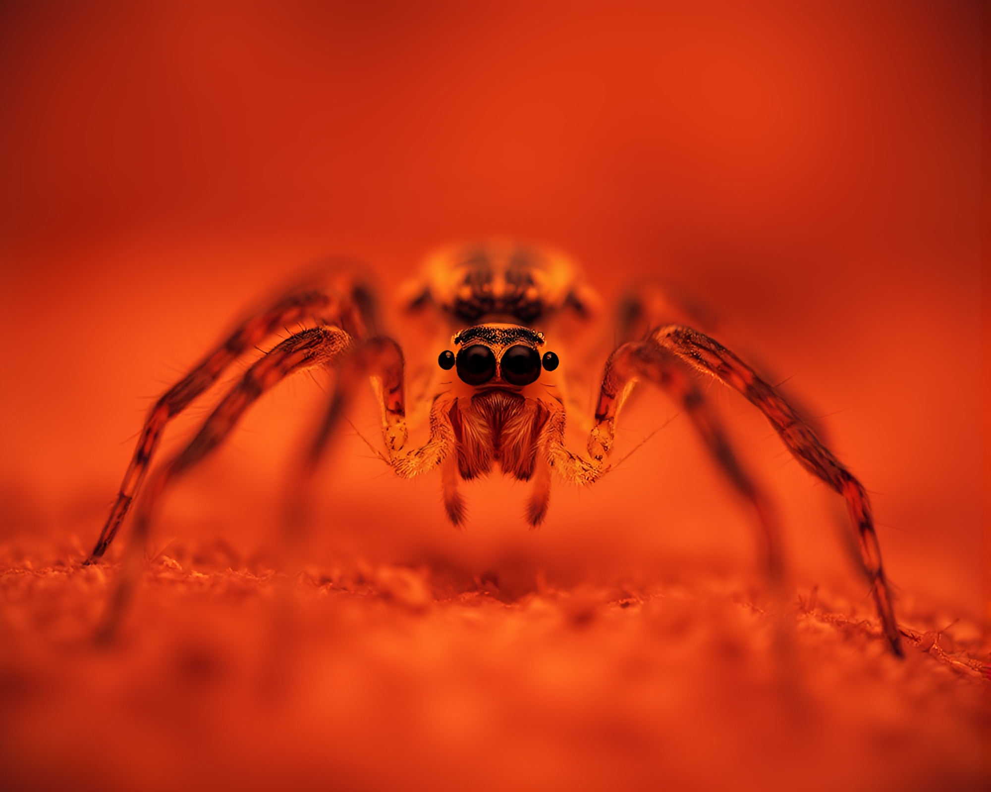 Infrared Mechanical Spider in Slow Shutter Dream – free AI stock image