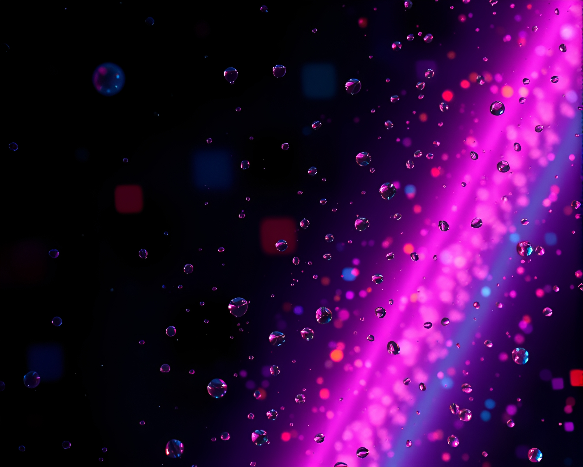 Dew Drop Medical Glitch in Ultraviolet Shine – free AI stock image