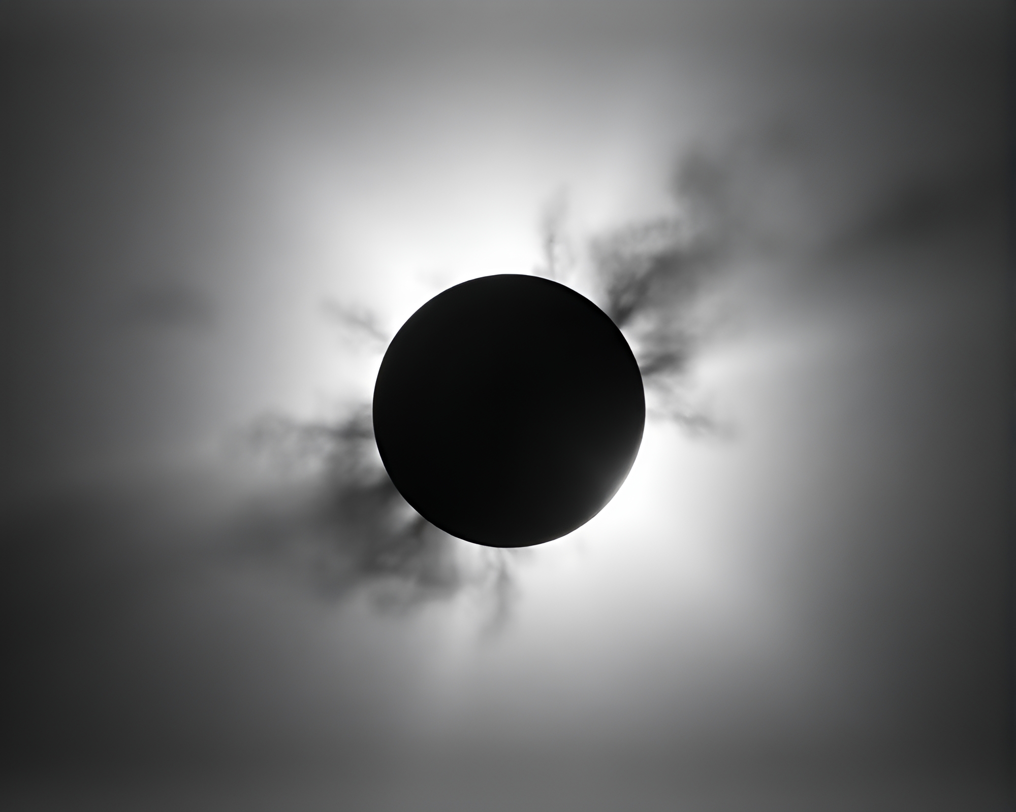 Solar Eclipse Film Burn in Écorché Style – free AI stock image