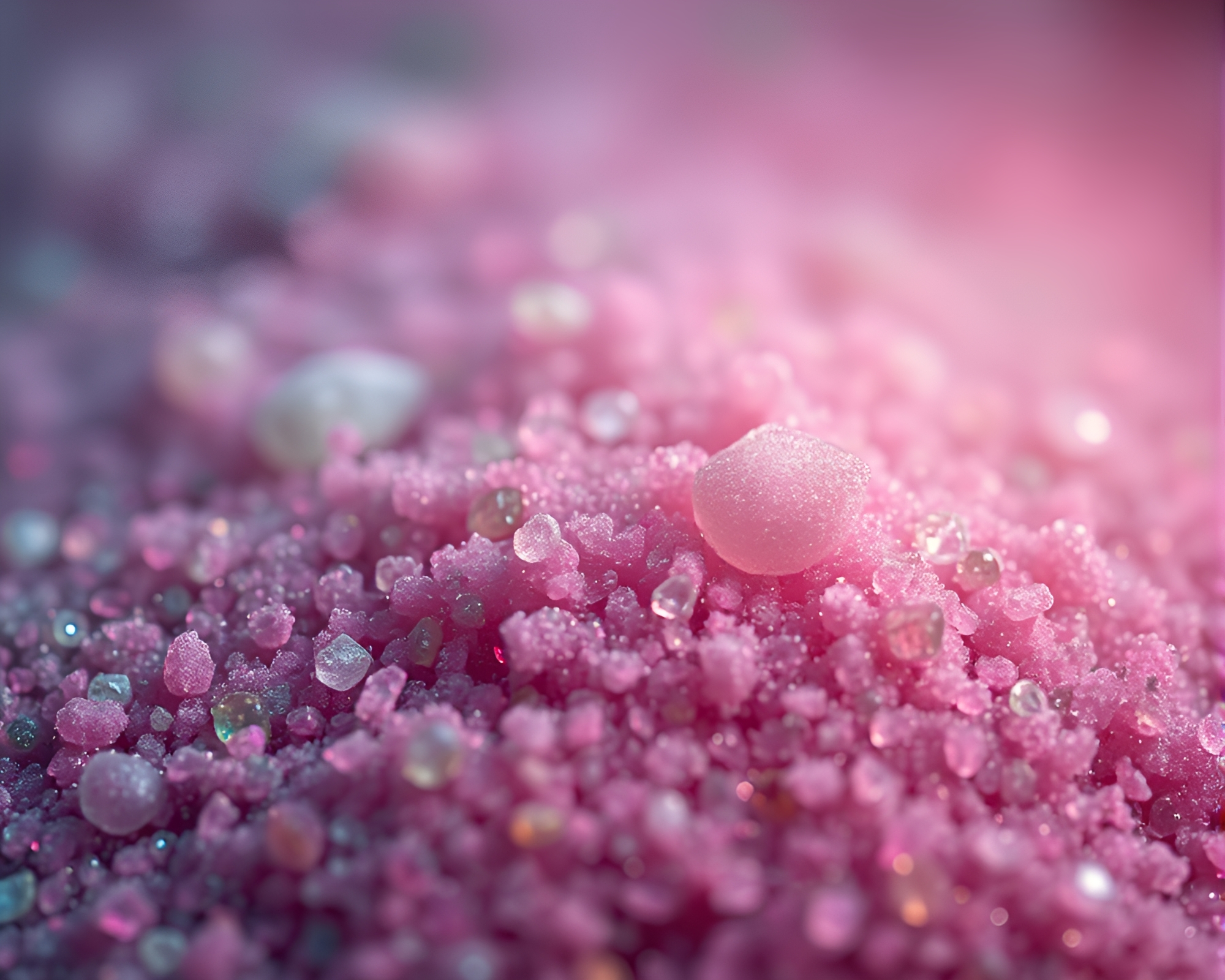 Desert Oasis: Enchanting Dust Particles in Jewel Tones – free AI stock image