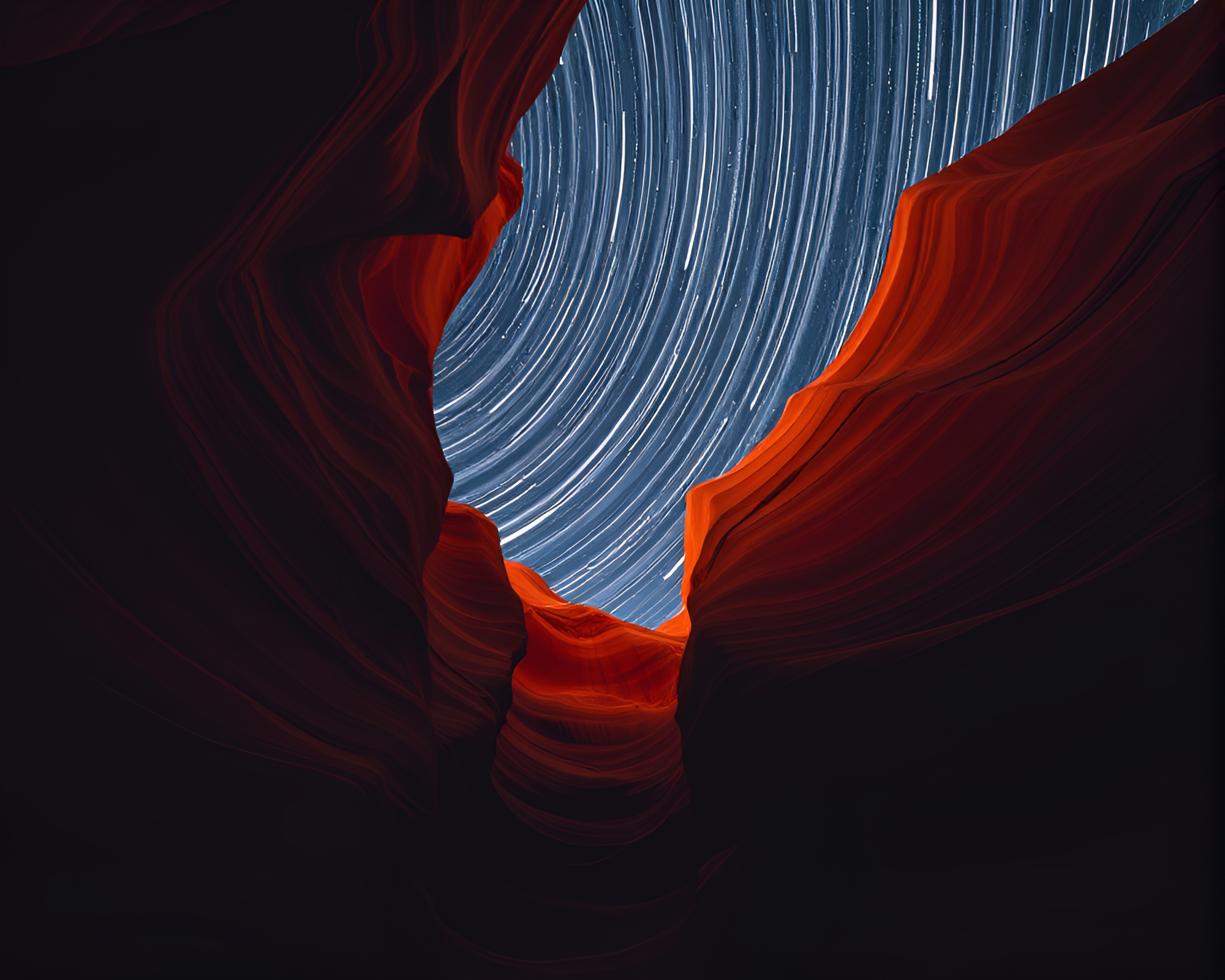 Starry Gelato Cone in Canyon Rust Noir – free AI stock image