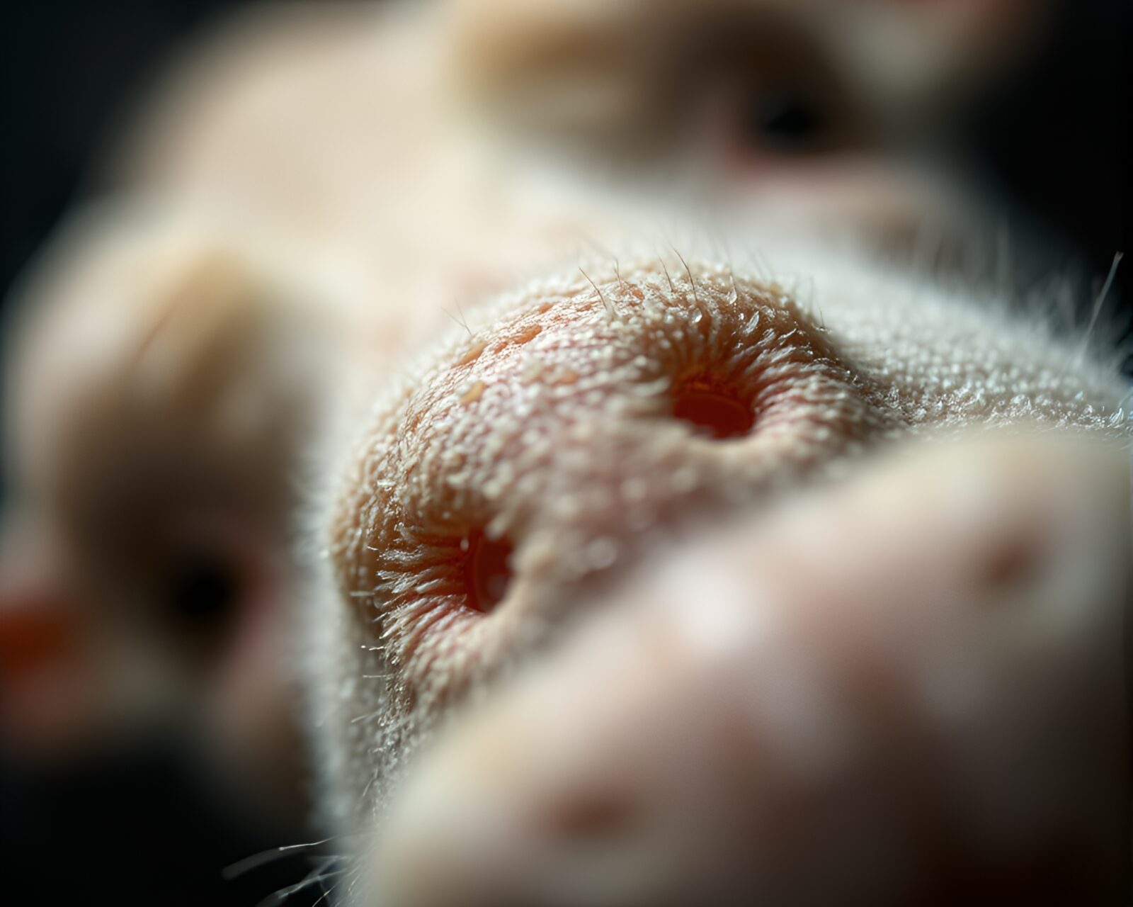 Intense close-up of a dwarf's eye in dramatic lighting