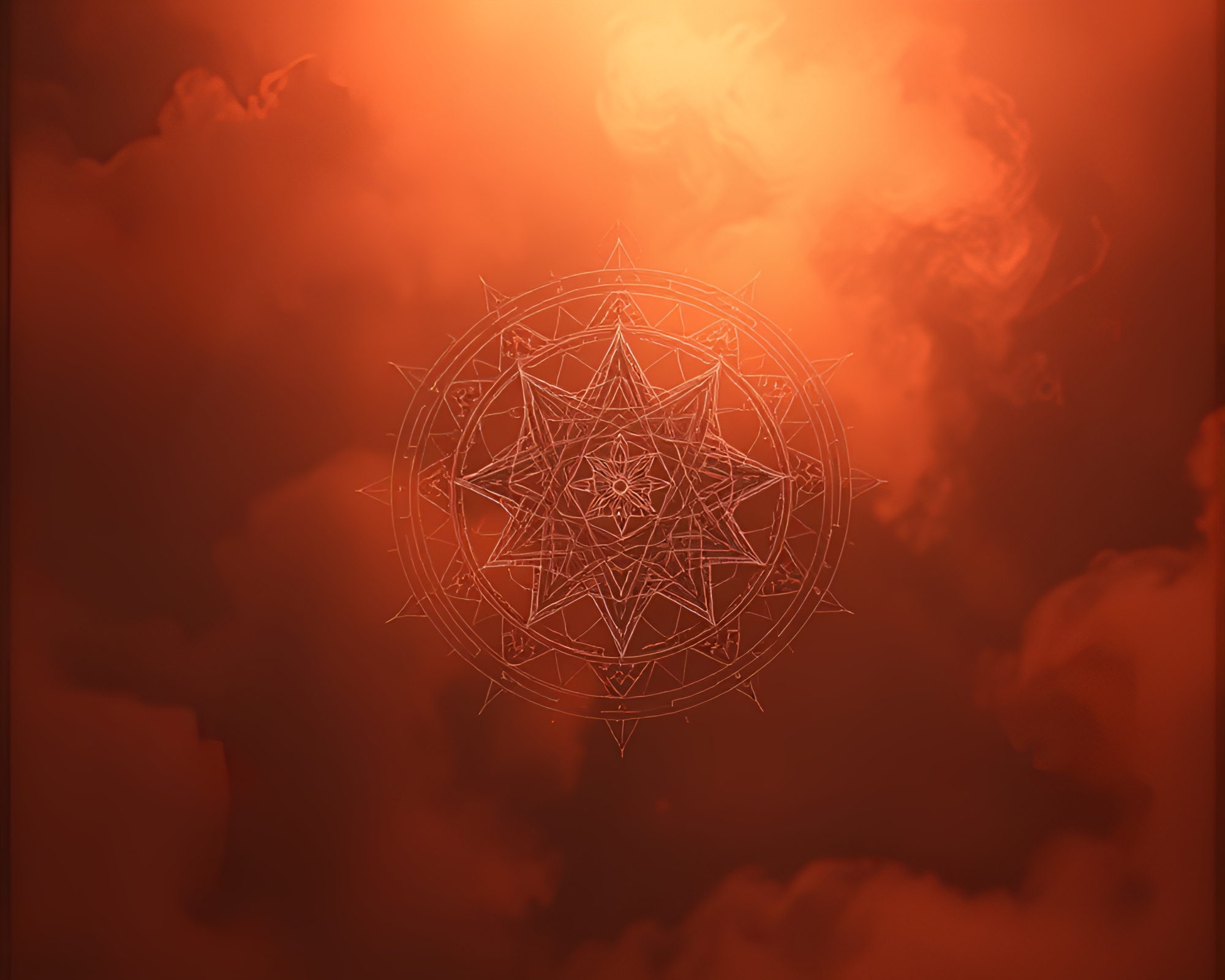 Esoteric Sigil in Dreamy Procedural Studio Shot – free AI stock image