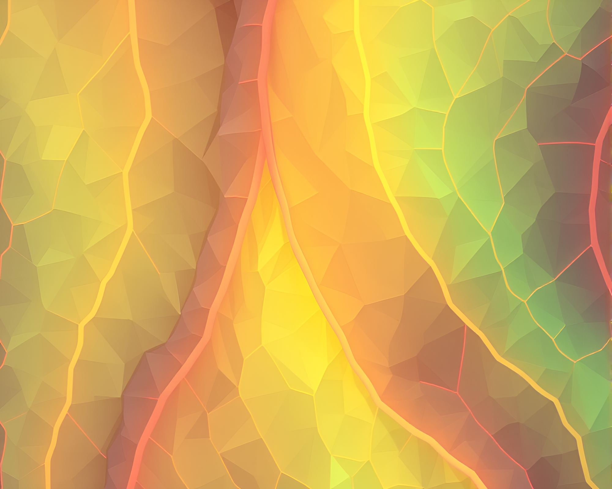 Voxel Crystal Floating in Leaf Vein Netherworld – free AI stock image