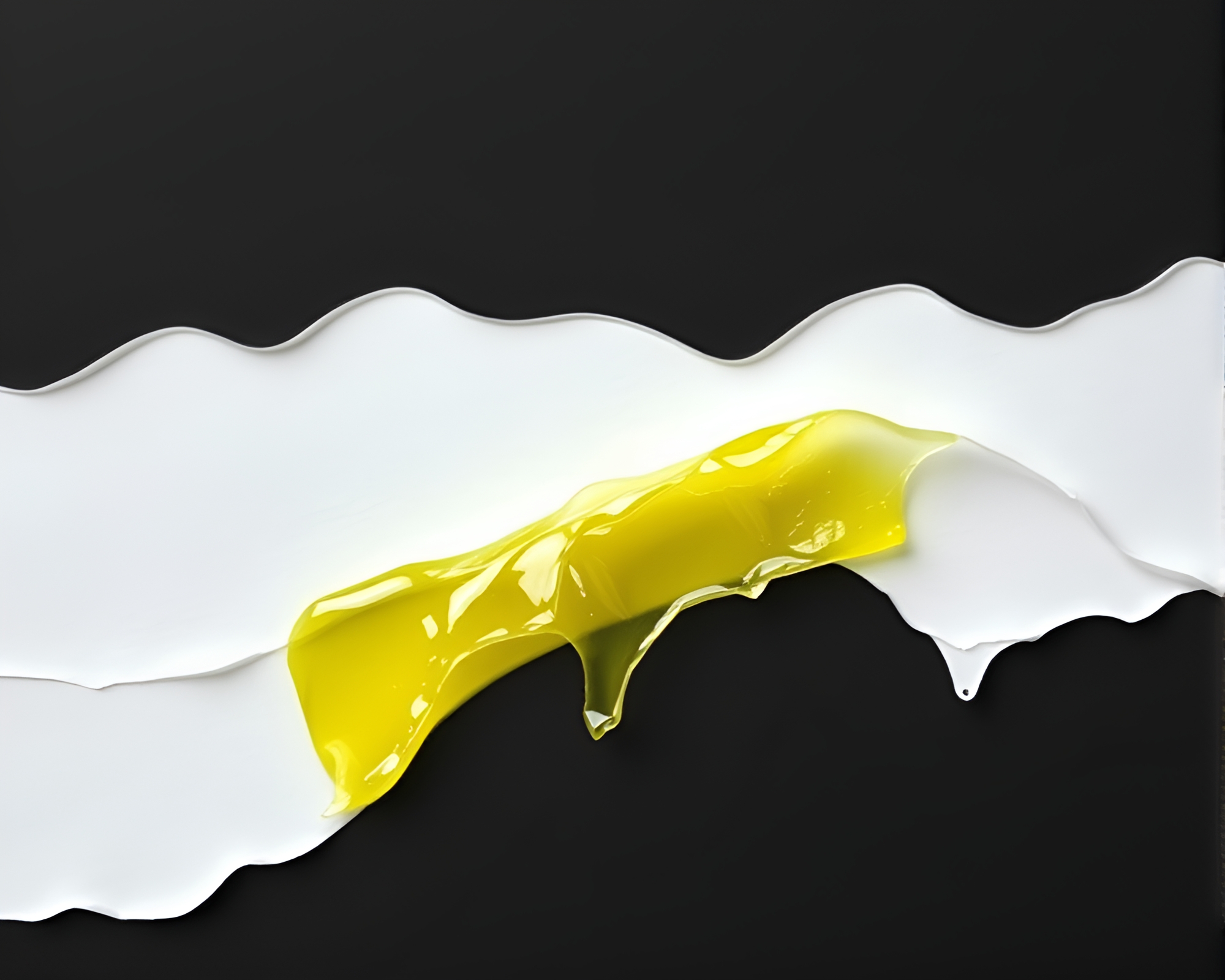 Glacial Lemonade: Black and White Paper Tear Composition – free AI stock image