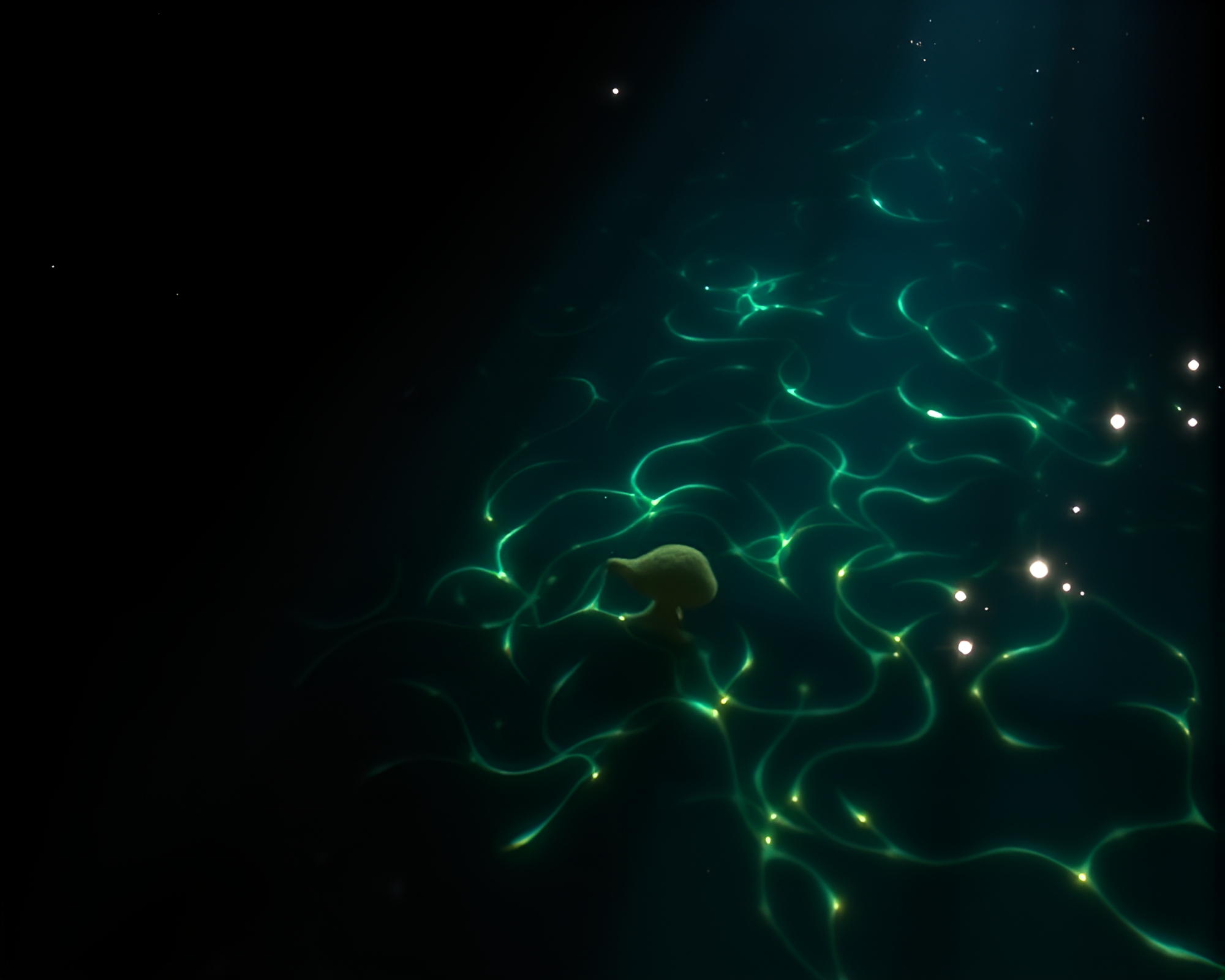 Intriguing Hydra Shadow Play Illuminated by Torchlight – free AI stock image