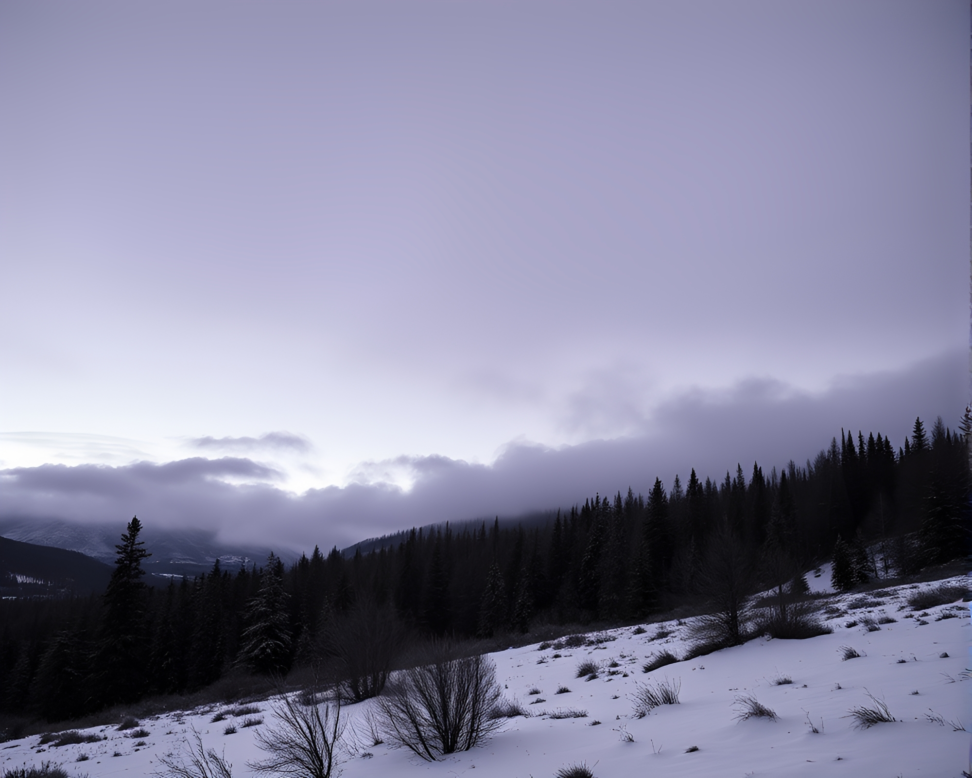 Mystical Light Leaks Over Northern Tundra – free AI stock image