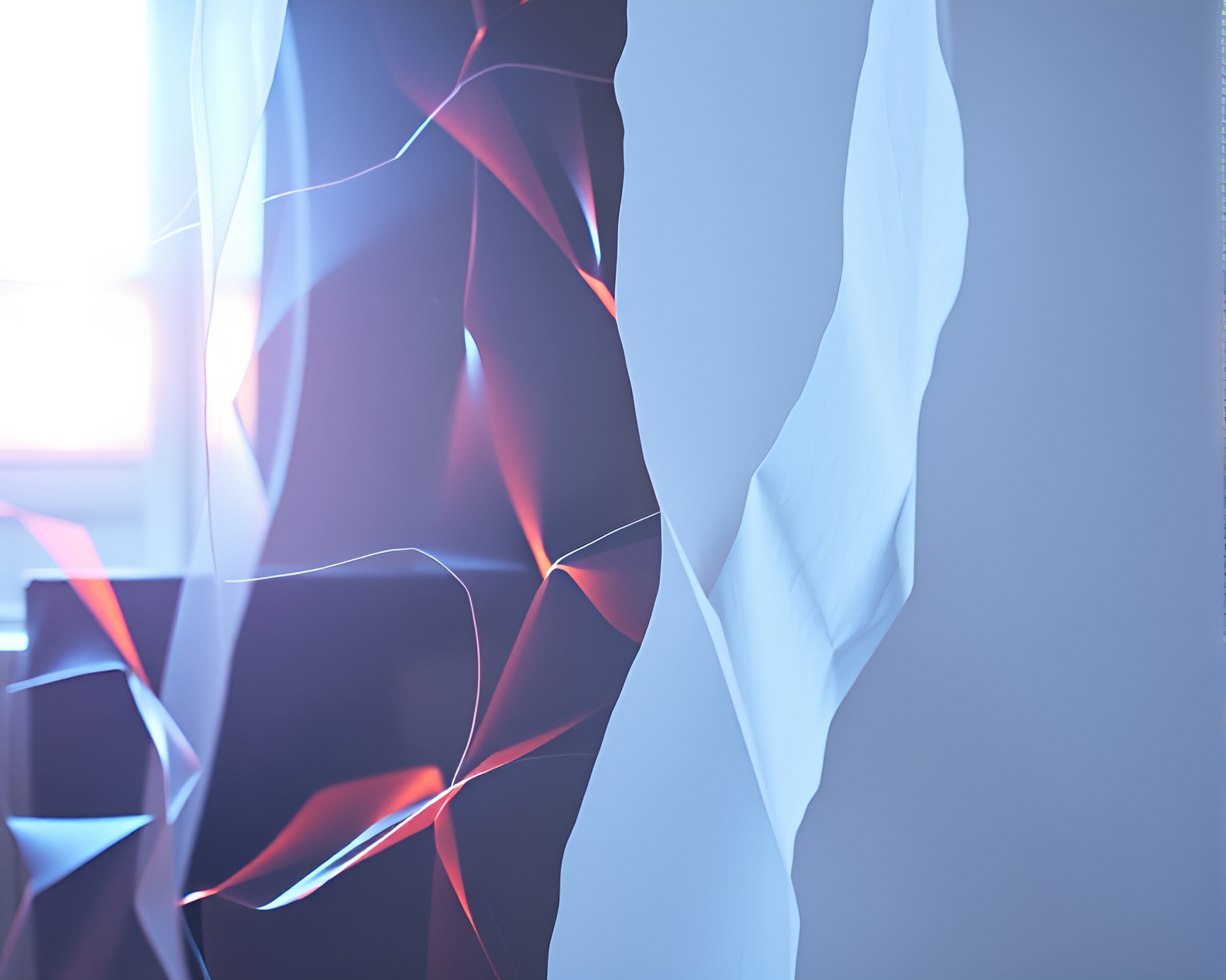 Retro Wave Paper Tears with Glossy Highlights – free AI stock image