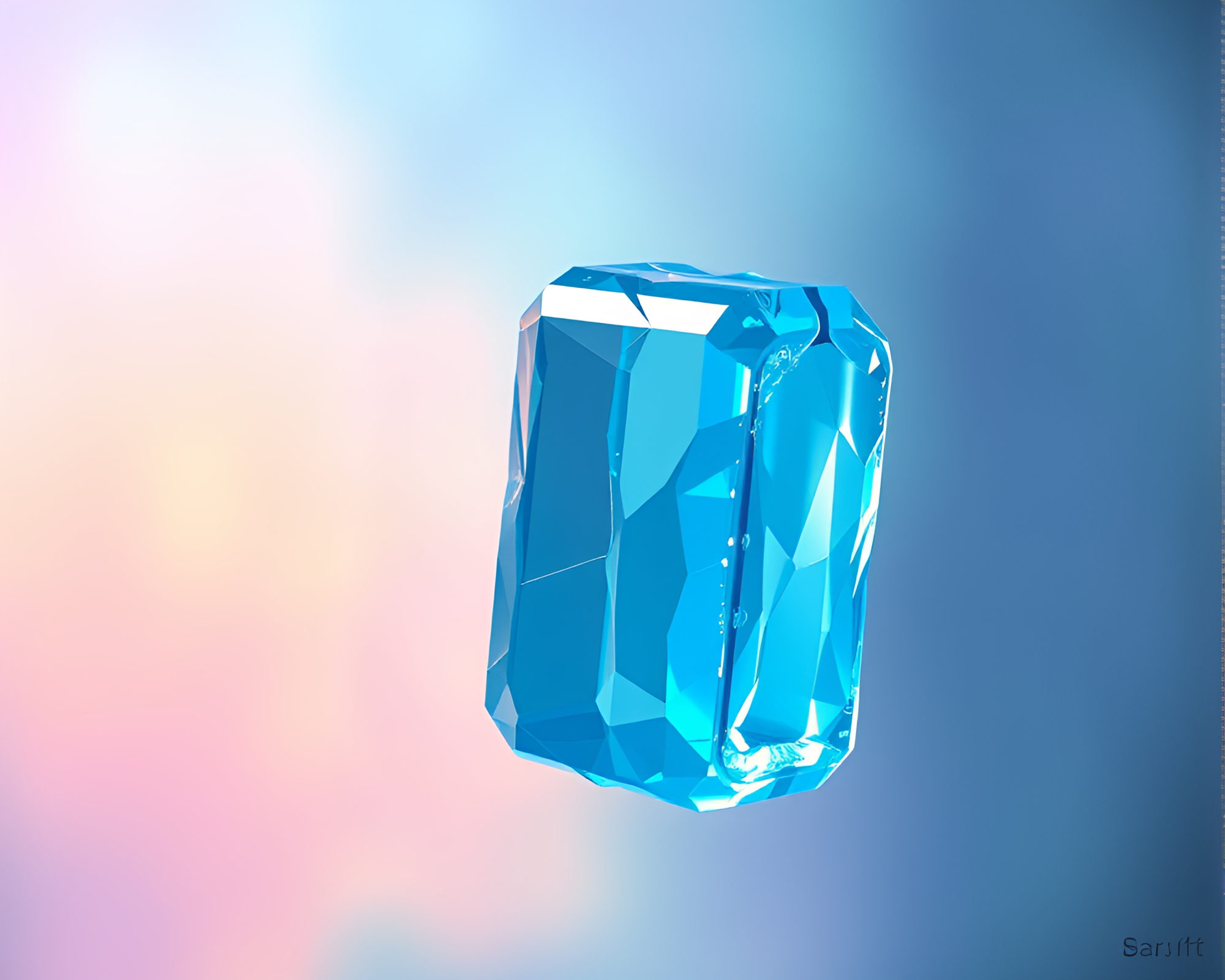Jetpack Adventure in Soap Film Iridescence Voxel Art – free AI stock image