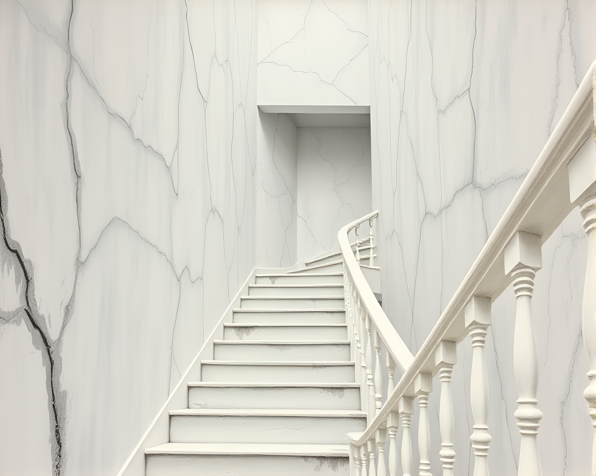 Illusion of Infinite Ascent: Ivory Escher Portrait – free AI stock image