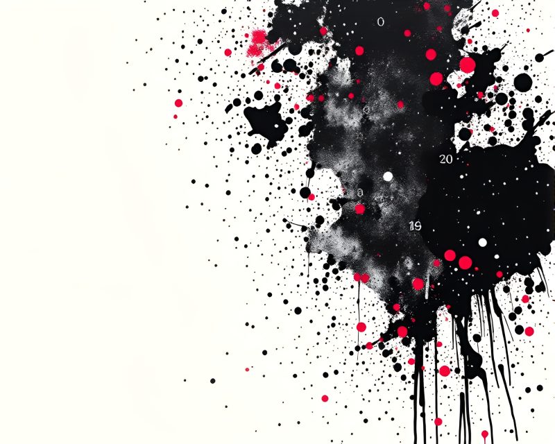 Binary Code Universe: Negative Space Illumination – free AI stock image