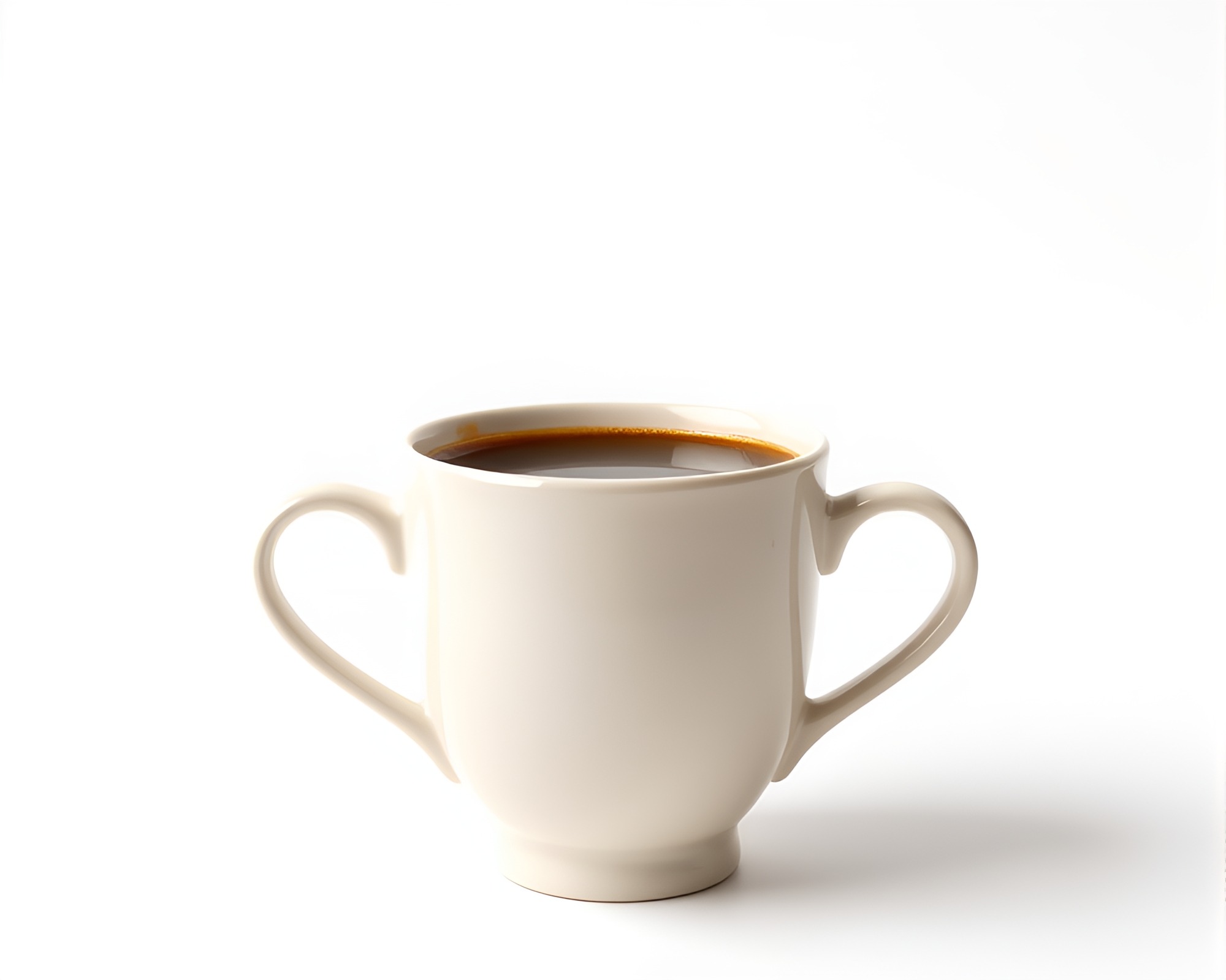 Surreal Coffee Cup Studio Shot in Comic Book Style – free AI stock image