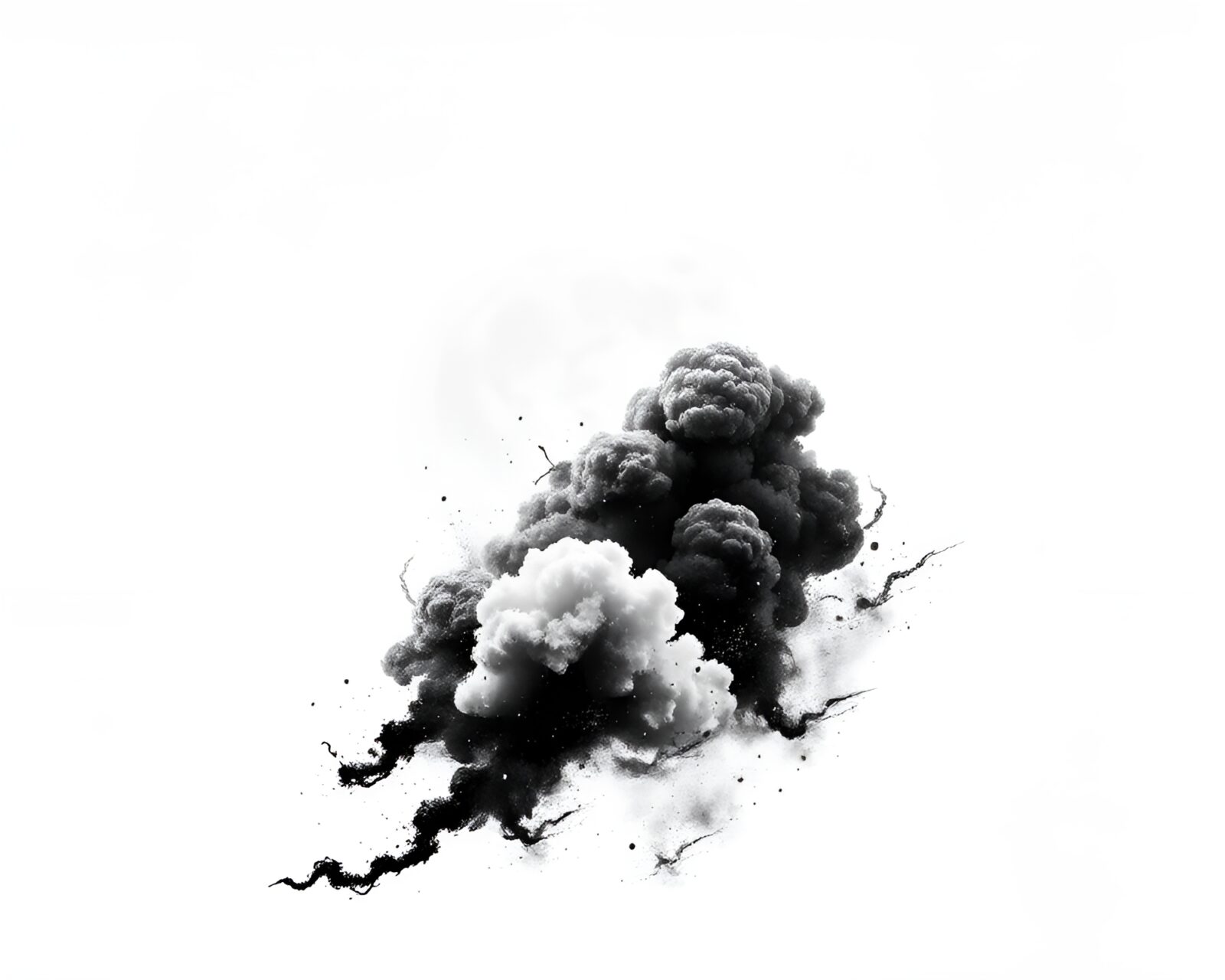 Majestic minimalist image of a Samurai sword in lunar grayscale