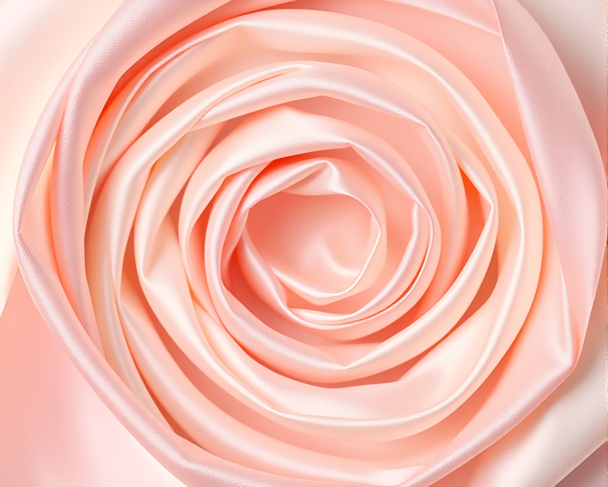 Ethereal Satin Ribbon Spiral Composition – free AI stock image