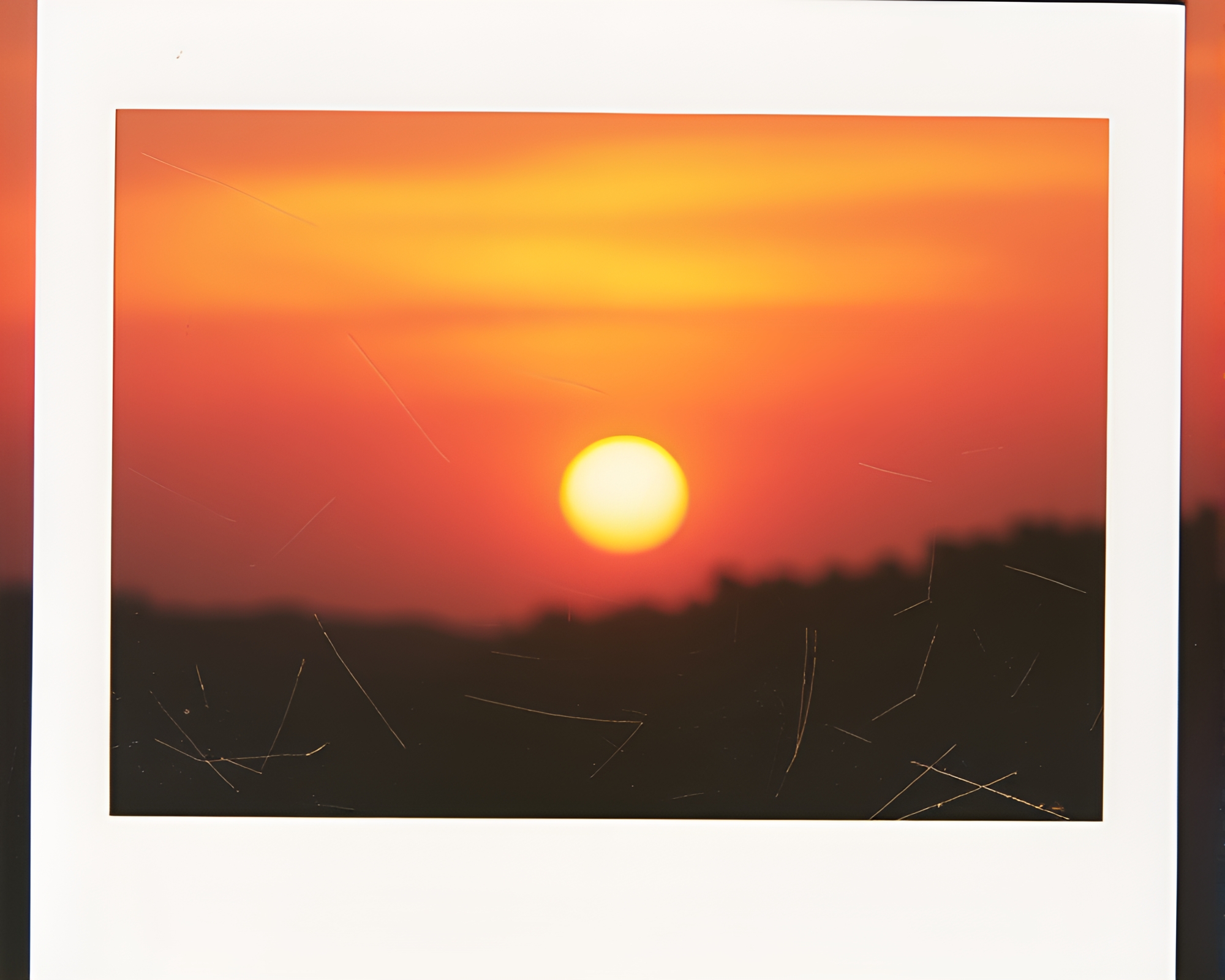 Rustic Oasis Sunset with Metallic Sparks – free AI stock image