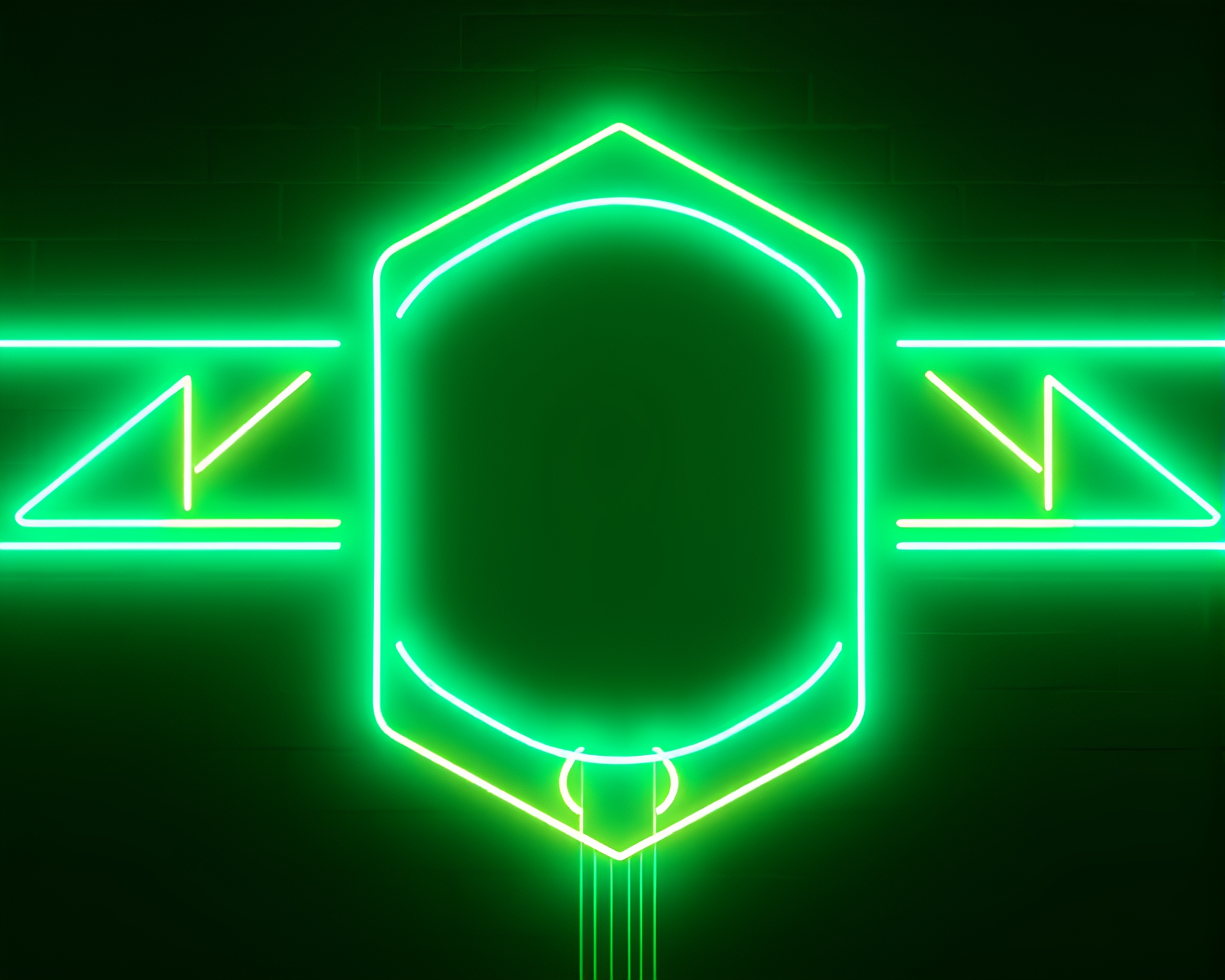 Futuristic Jetpack Neon Wireframe Illustration – free AI stock image