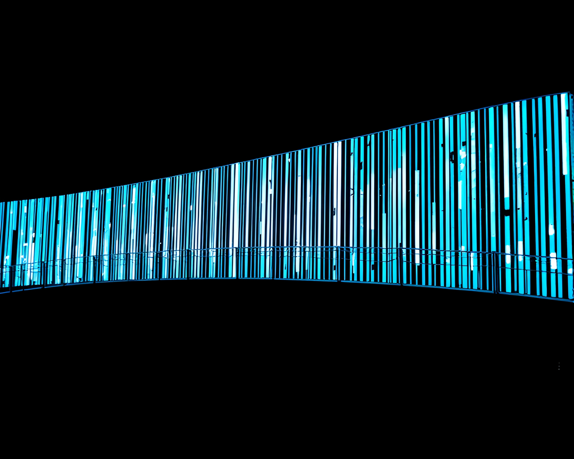 Glass Bridge Barcode in Splatter Art Lighting – free AI stock image