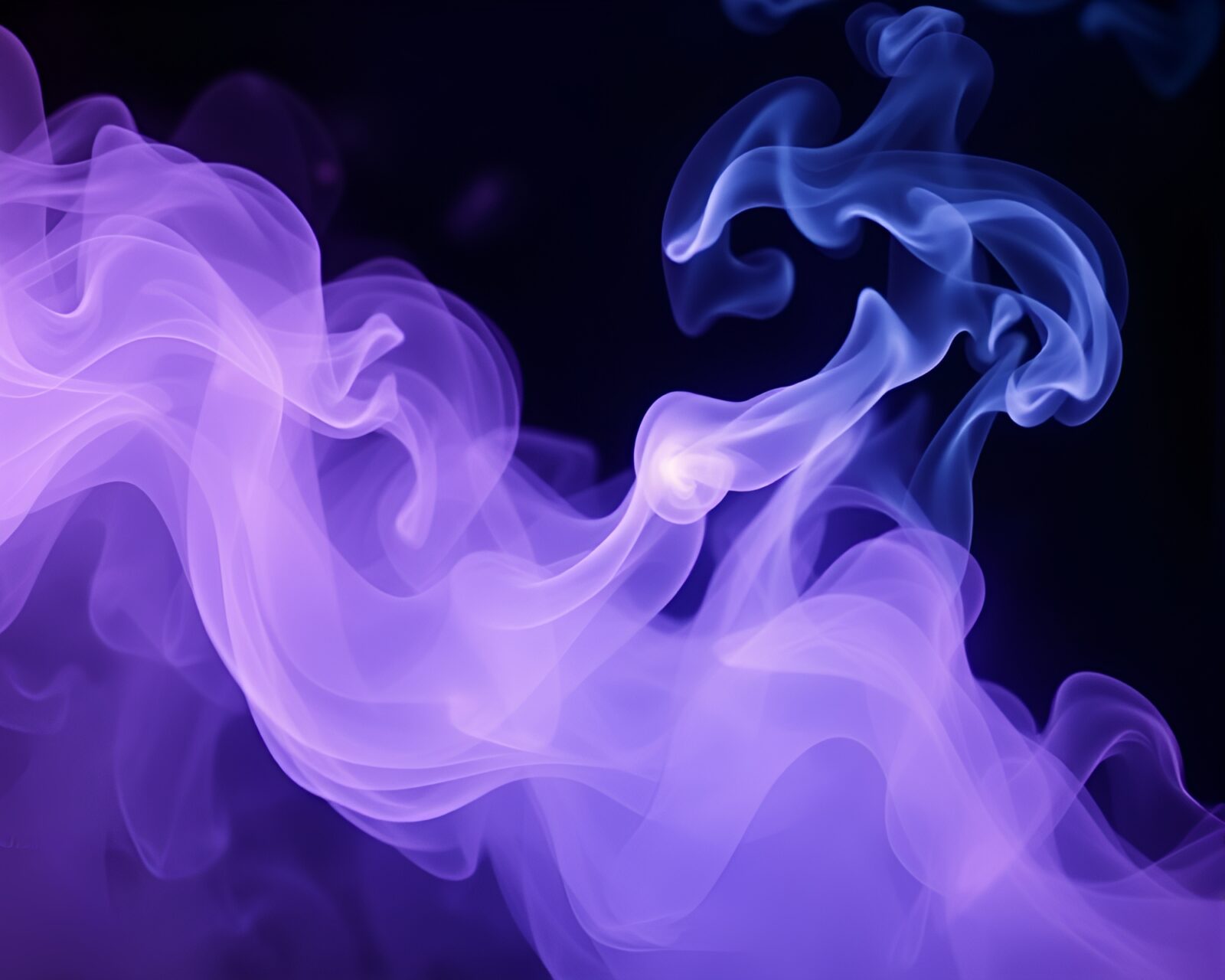 Data visualization of swirling smoke above neon hot spring