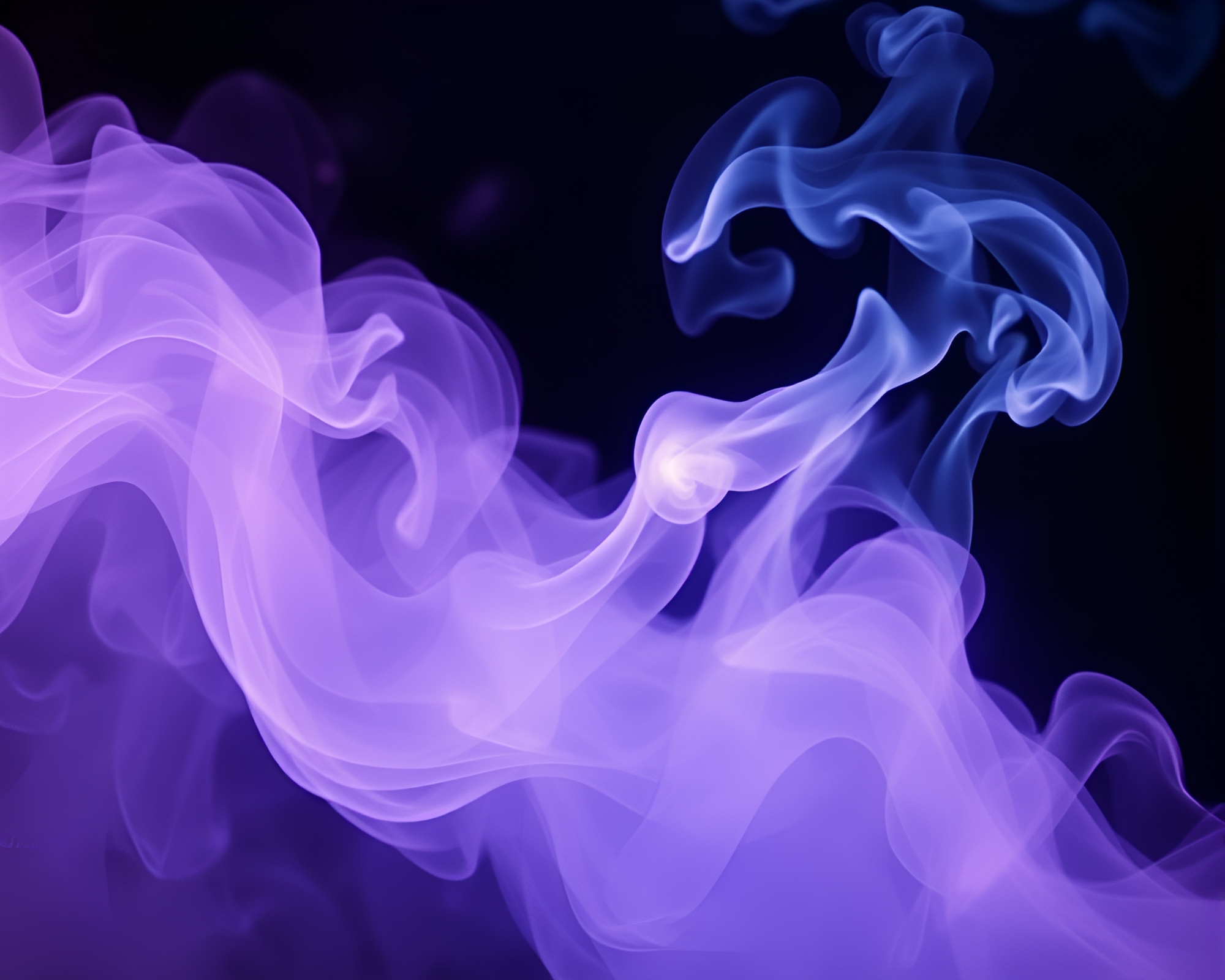Swirling Smoke Plume Over Ultraviolet Hot Spring – free AI stock image