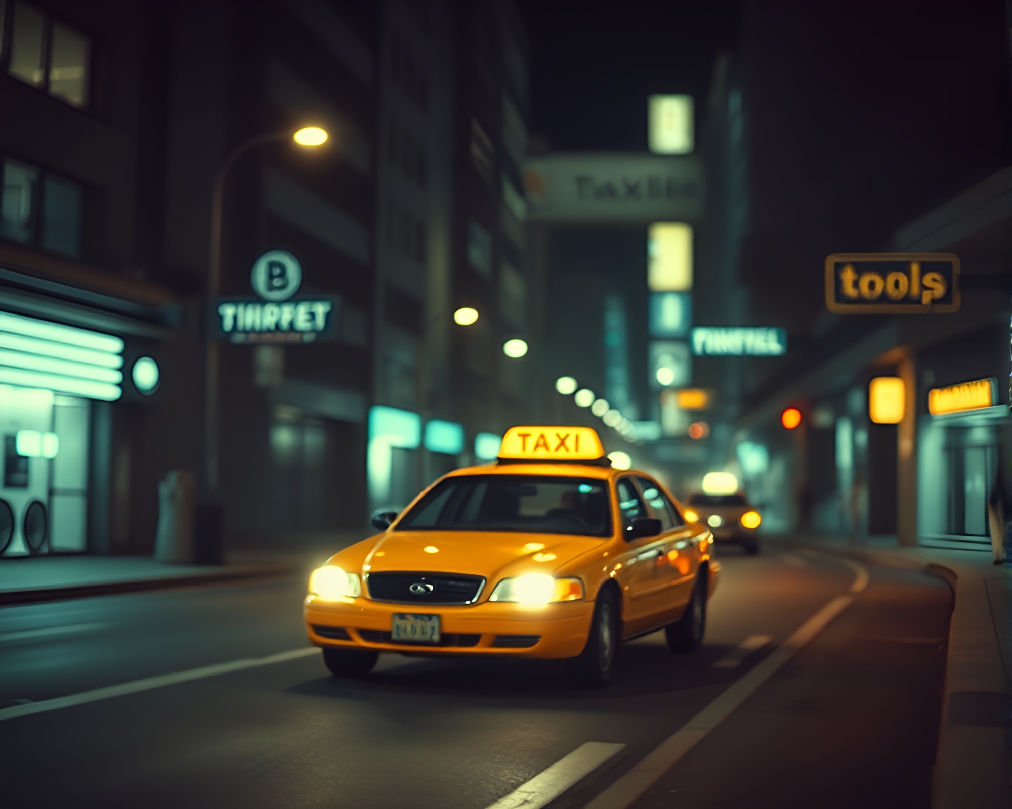 Infrared Hover Taxi in Torchlit Dungeon – free AI stock image