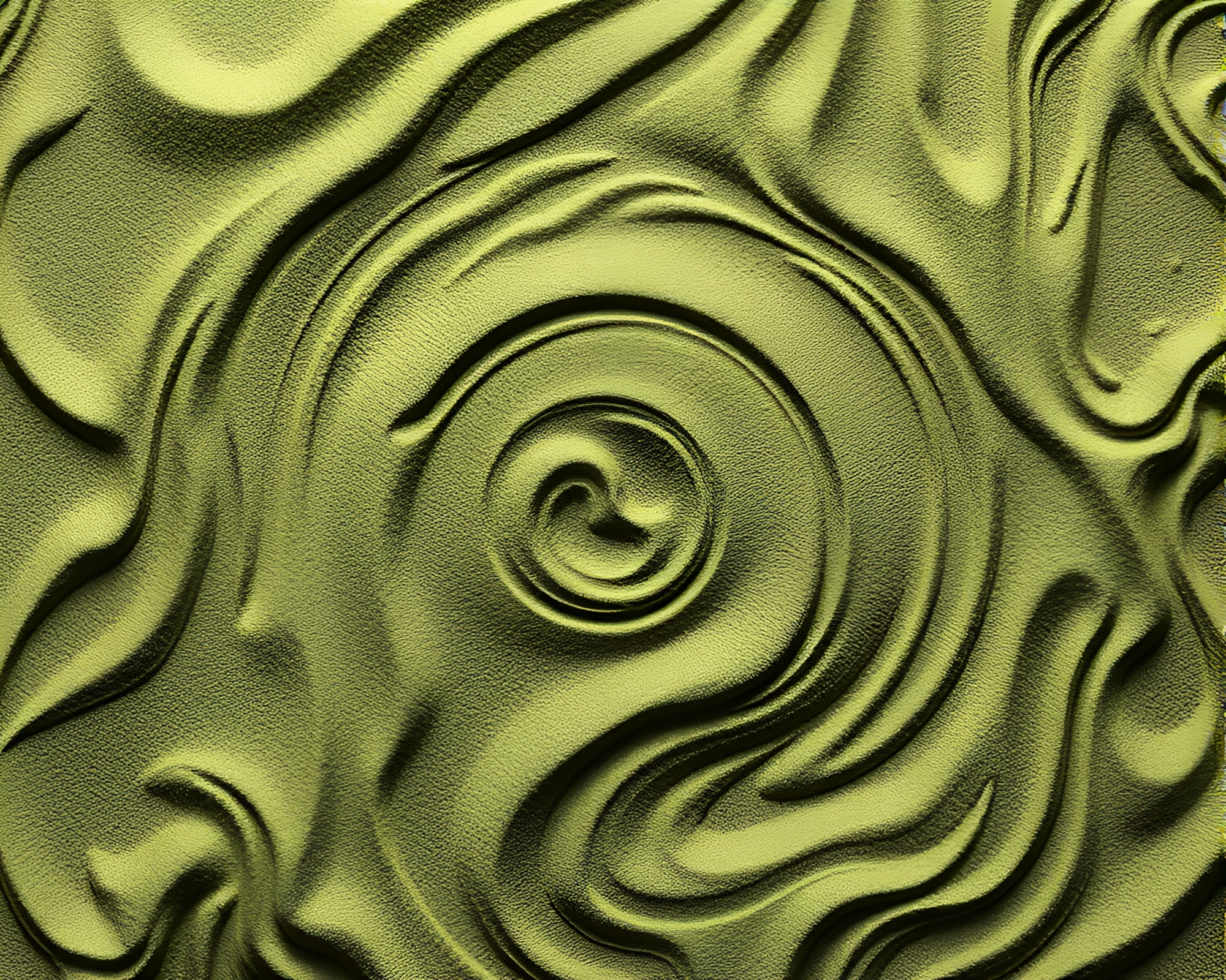 Cybernetic Armor in Monochrome Green Sand Swirl – free AI stock image