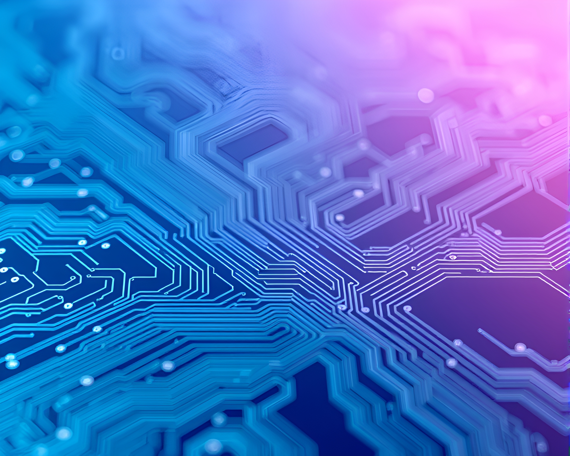 Futuristic Oasis: Arctic Blue Circuit Board Traces – free AI stock image