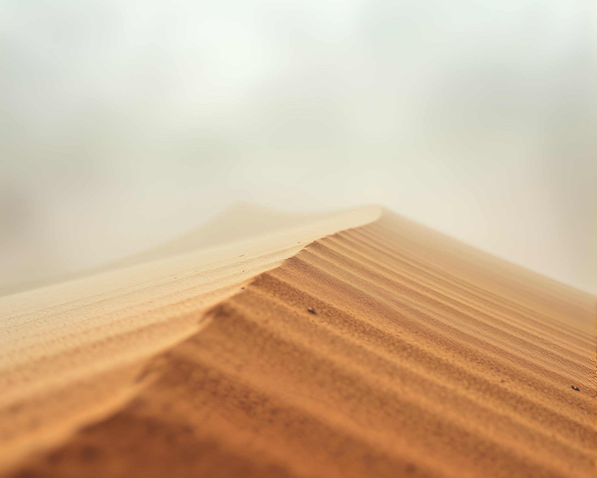 Fantasy Sand Dune Enshrouded in Foggy Mystery – free AI stock image