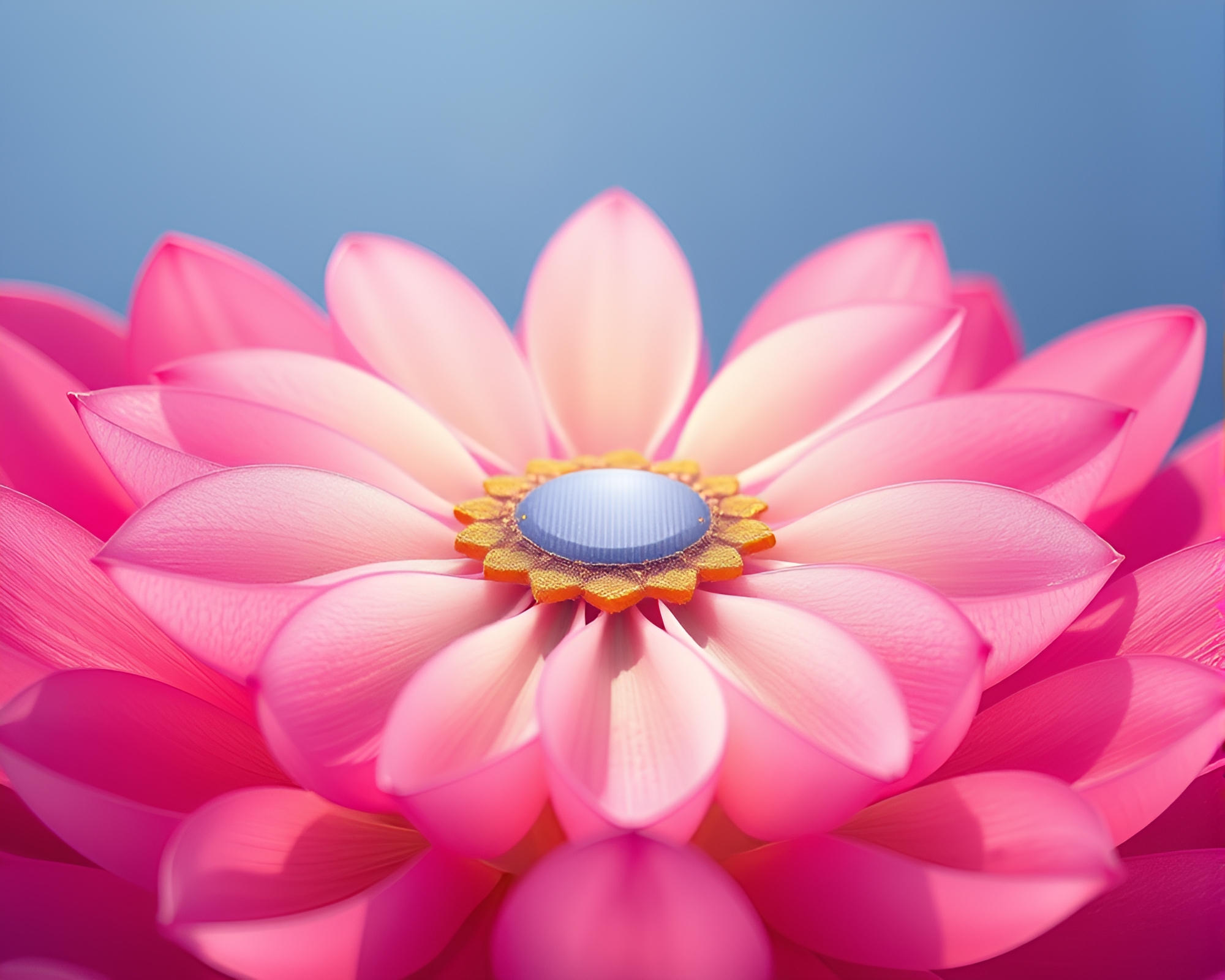 Surreal Solar Petal Array – free AI stock image