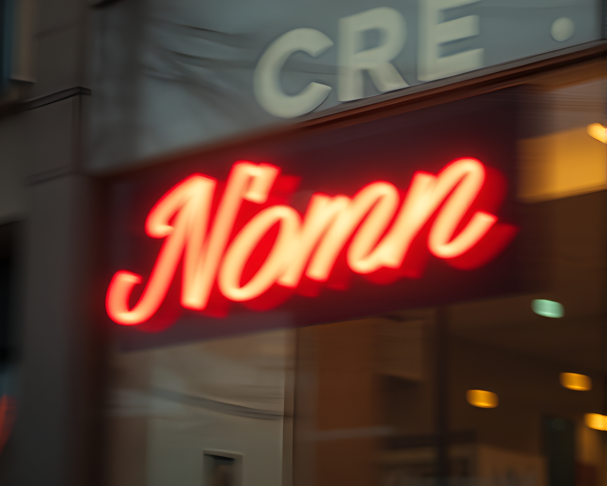 Neon Cityscape: Pan Motion Blur Ecôrché Study – free AI stock image