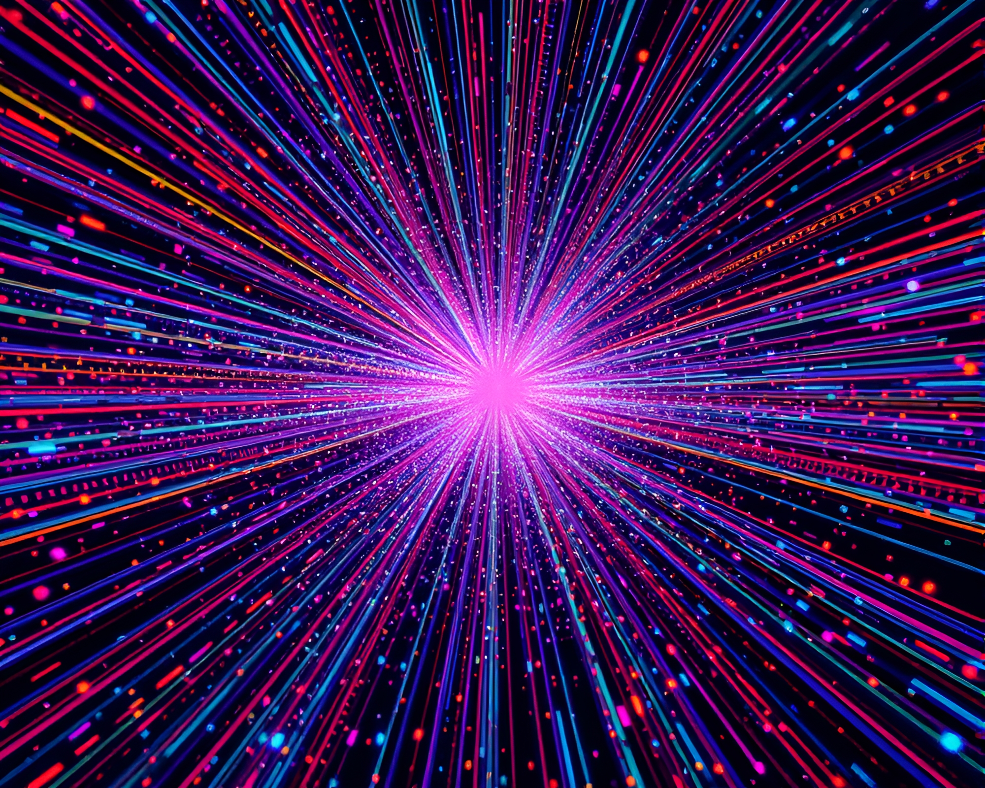 Fluid Quantum Fluctuations in Pointillism Kaleidoscope – free AI stock image