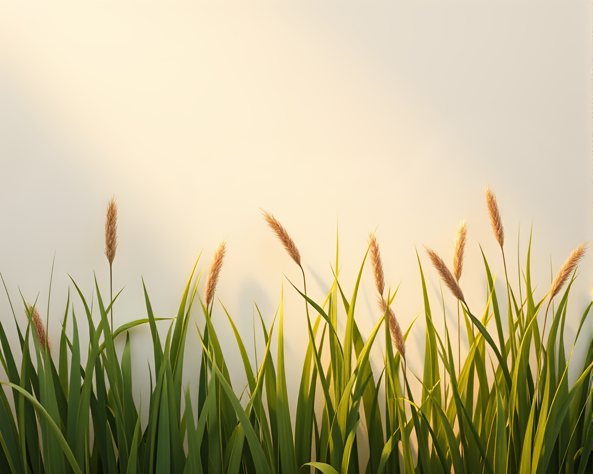 Savannah Grass Sunset Technical Illustration – free AI stock image
