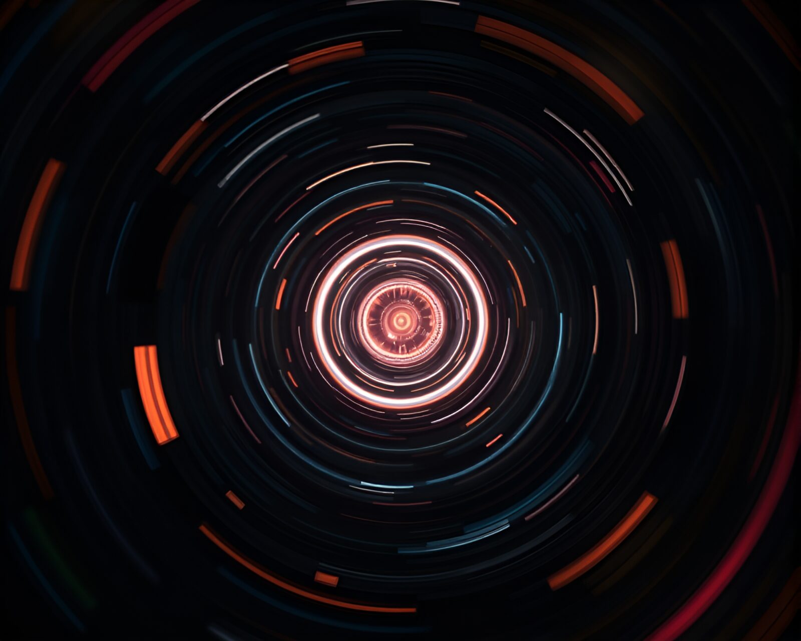 Magical circle with light rays in ASCII art style
